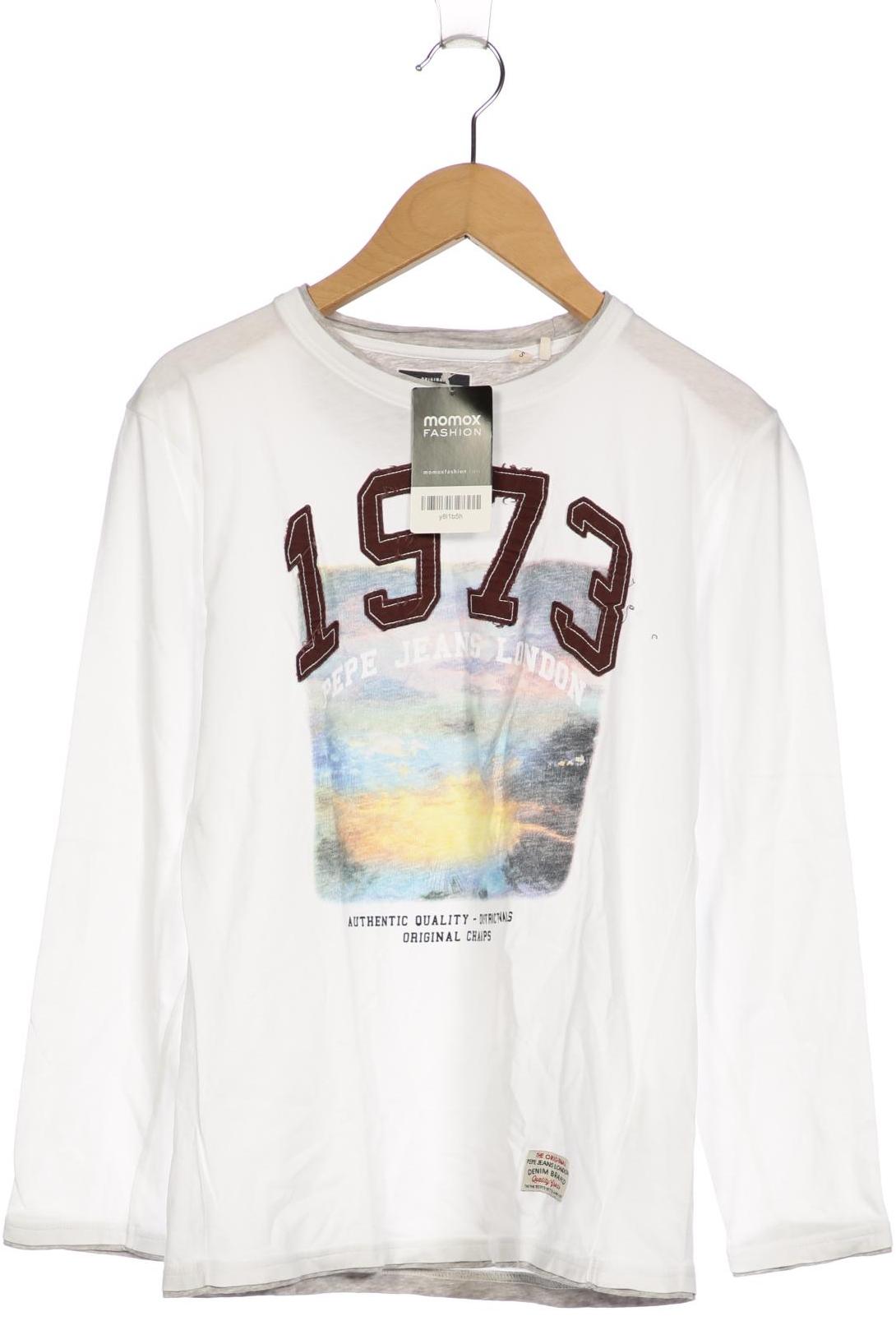 

Pepe Jeans Herren Langarmshirt, weiß, Gr. 12