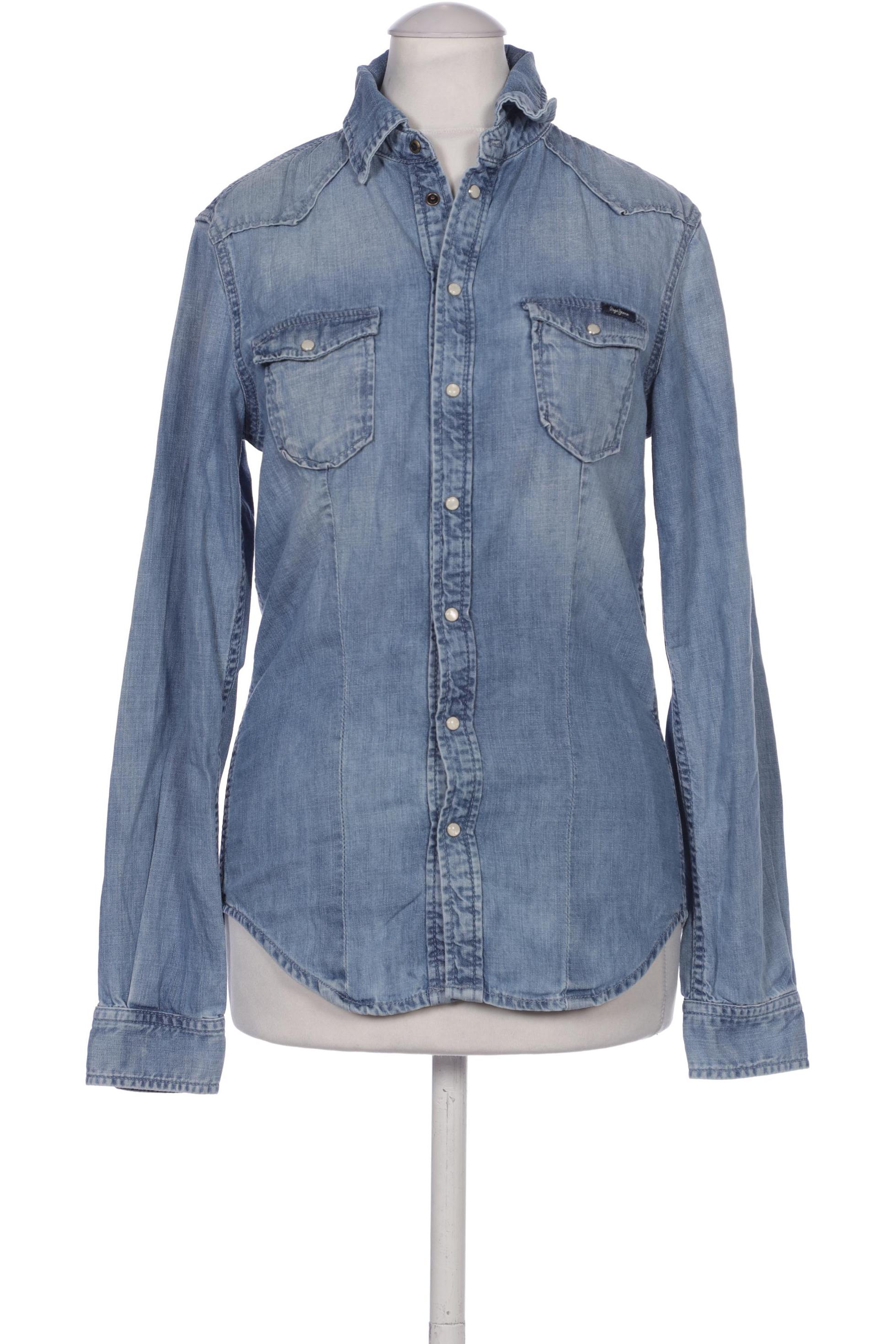 

Pepe Jeans London Damen Bluse, blau, Gr. 34