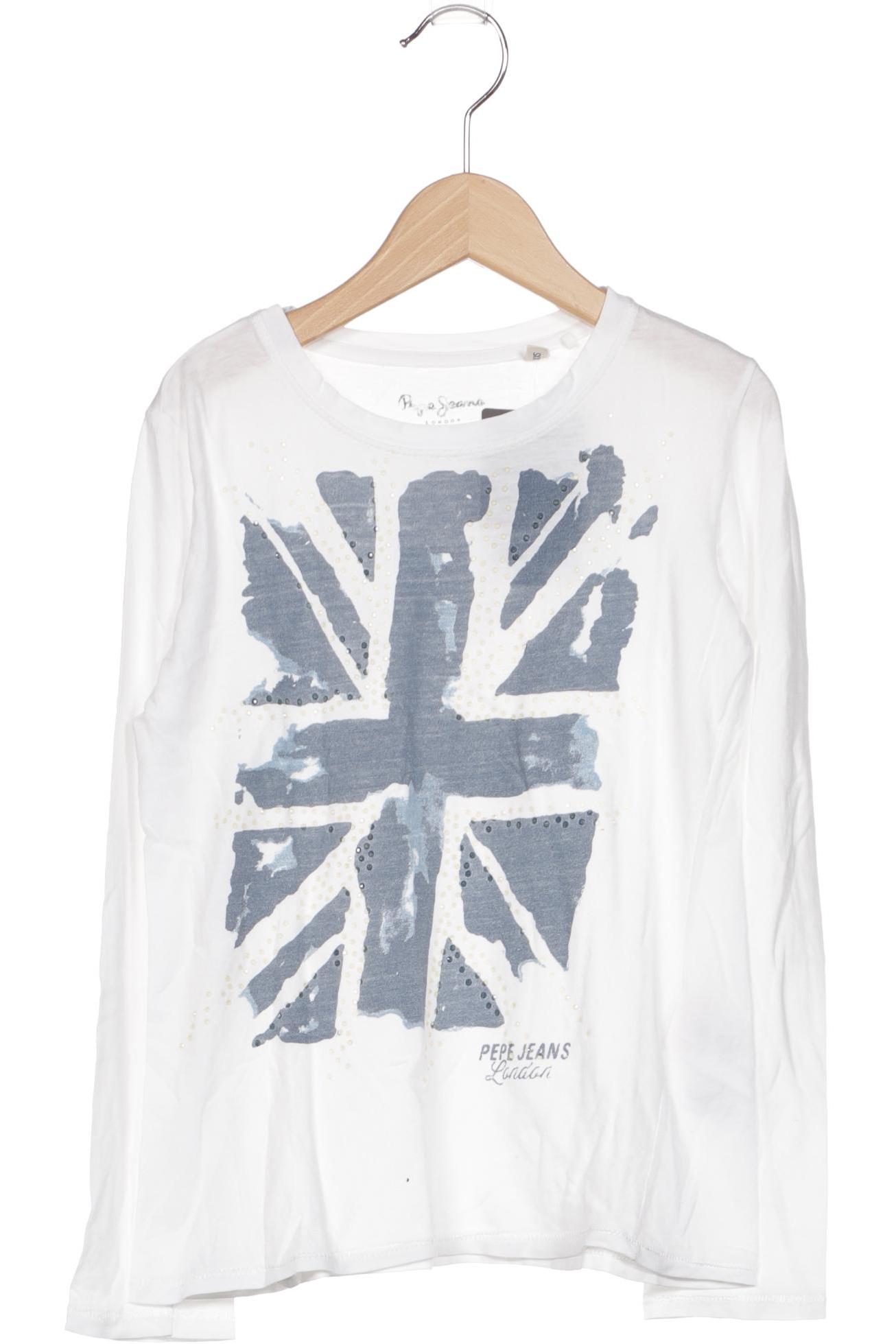 

Pepe Jeans Damen Langarmshirt, weiß, Gr. 128