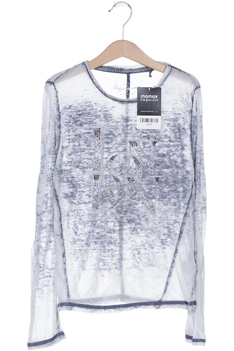 

Pepe Jeans Damen Langarmshirt, blau, Gr. 10