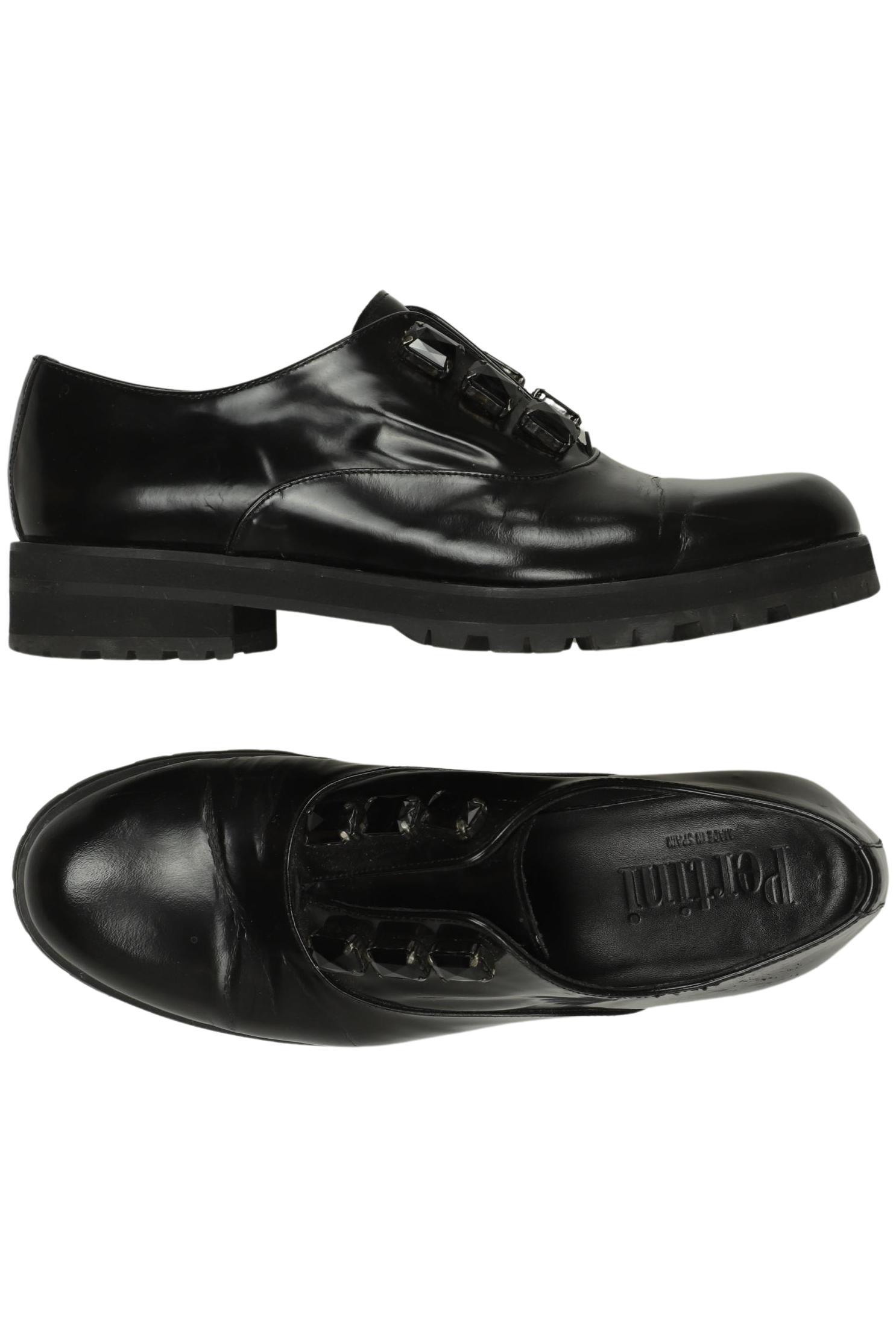 

Pertini Damen Halbschuh, schwarz, Gr. 38