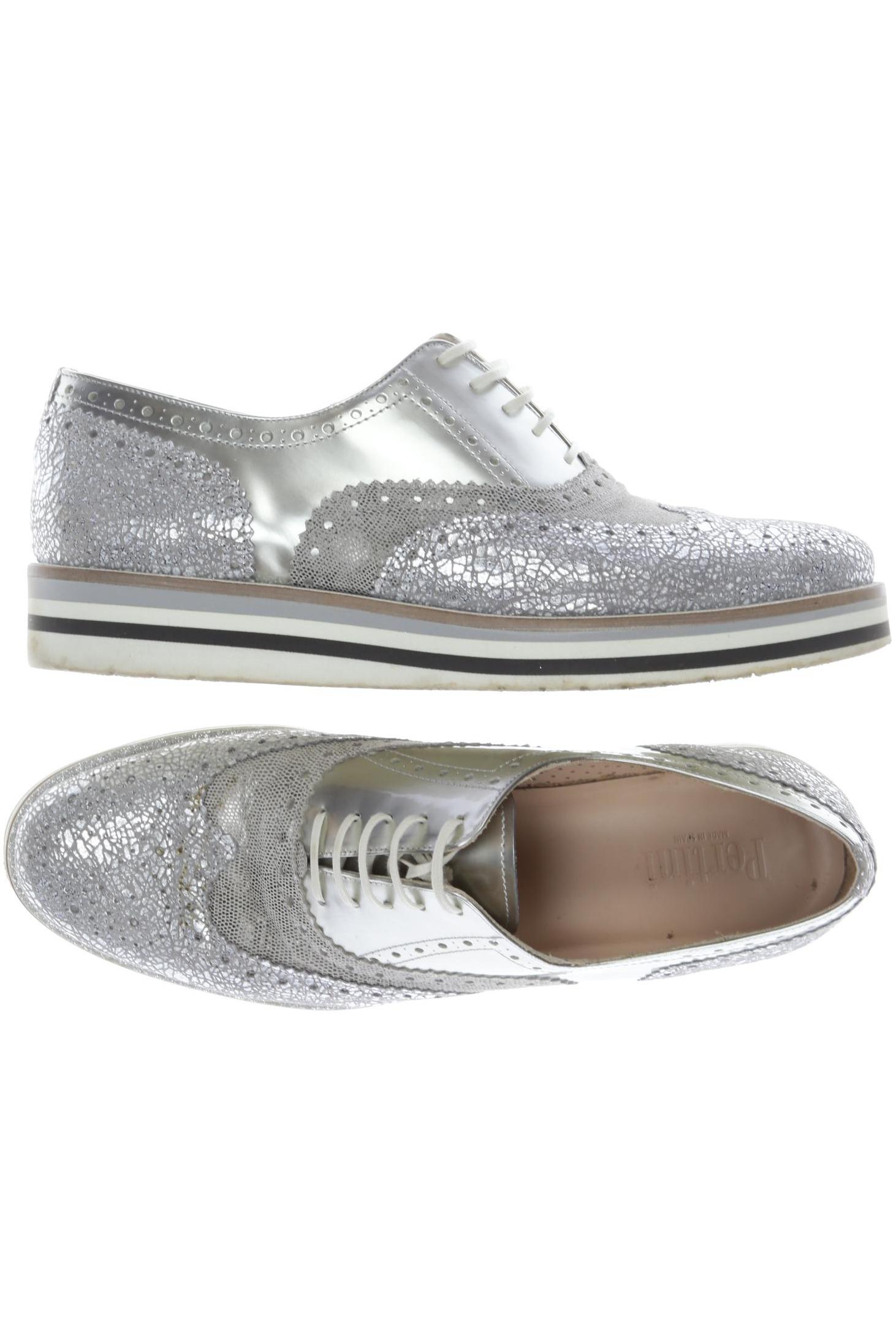 

Pertini Damen Halbschuh, silber, Gr. 39