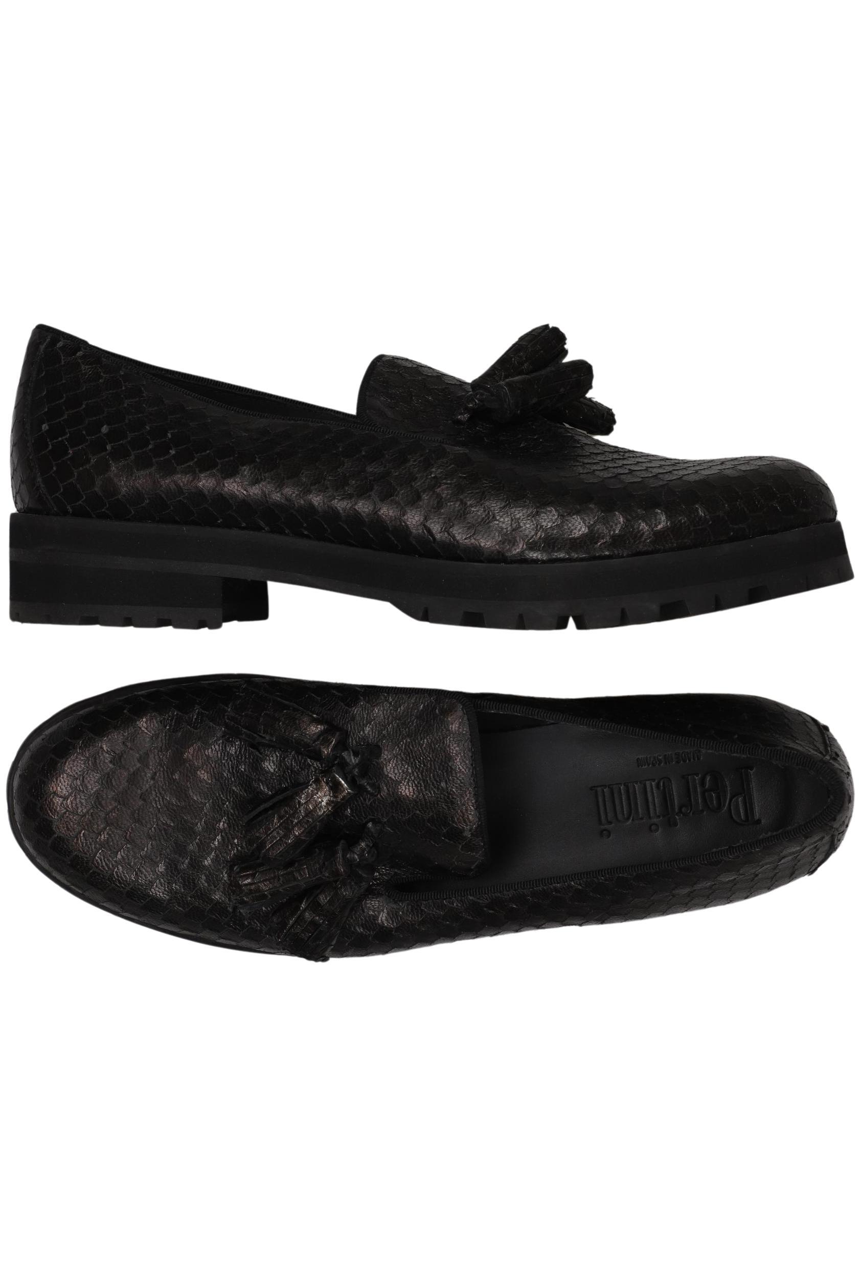 

Pertini Damen Halbschuh, schwarz, Gr. 38.5