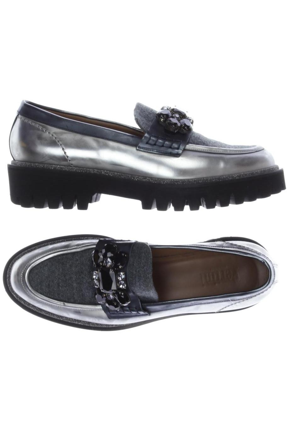 

Pertini Damen Halbschuh, silber, Gr. 38