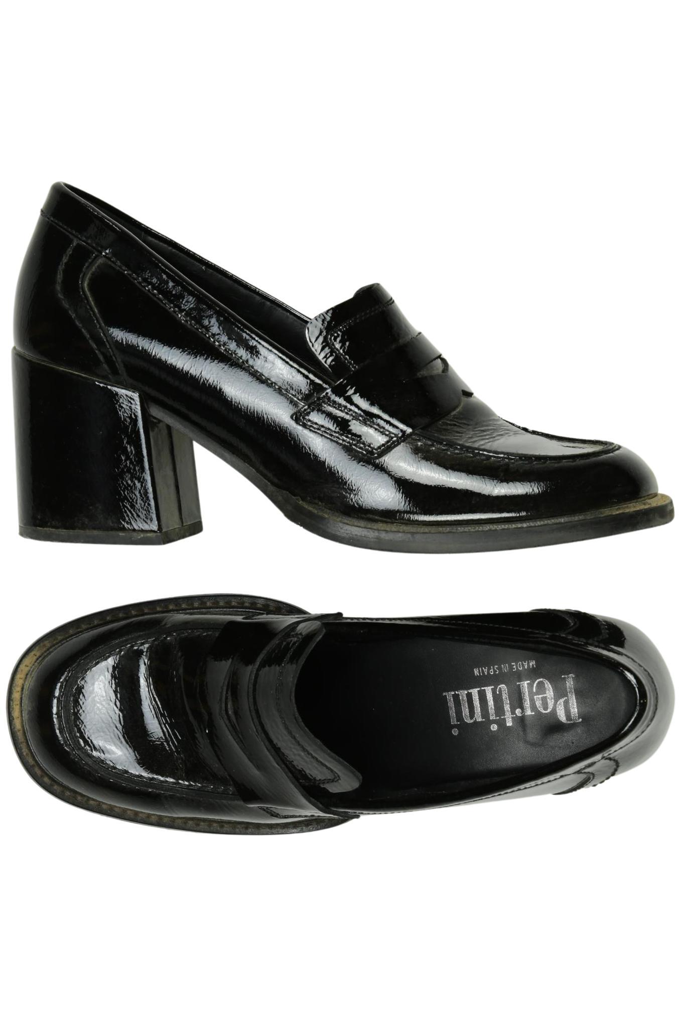 

Pertini Damen Halbschuh, schwarz, Gr. 38.5