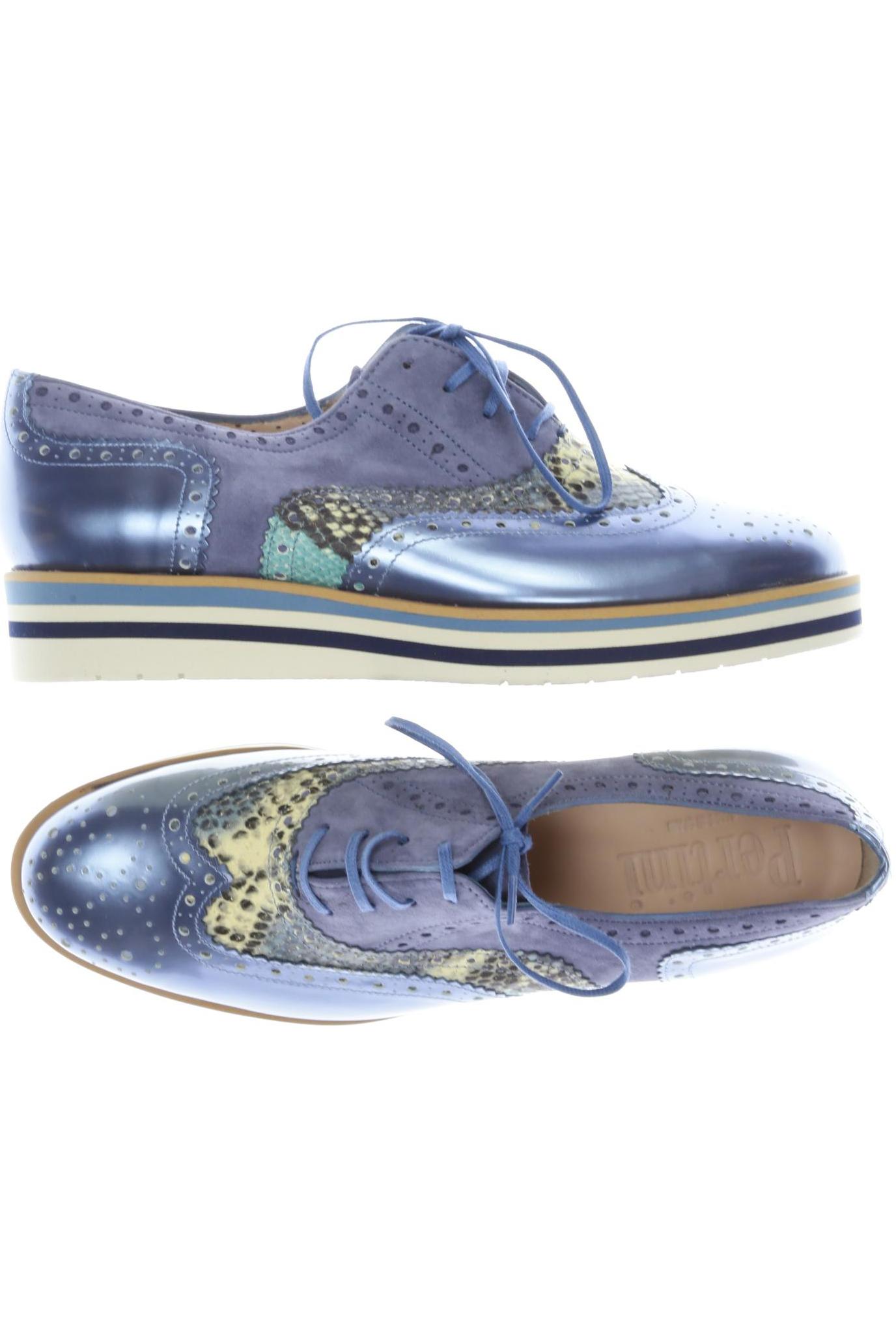 

Pertini Damen Halbschuh, blau, Gr. 37