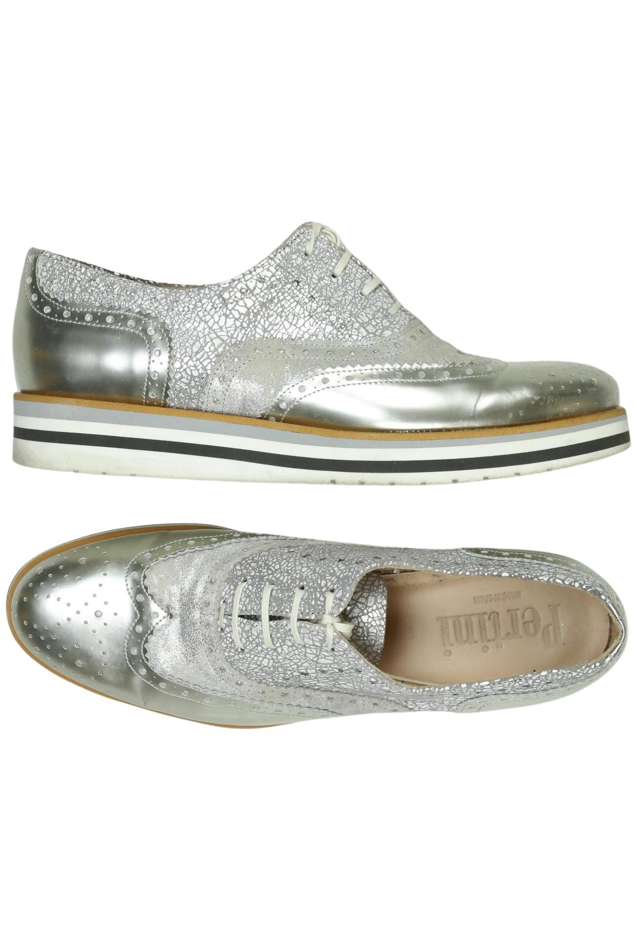 

Pertini Damen Halbschuh, silber, Gr. 38
