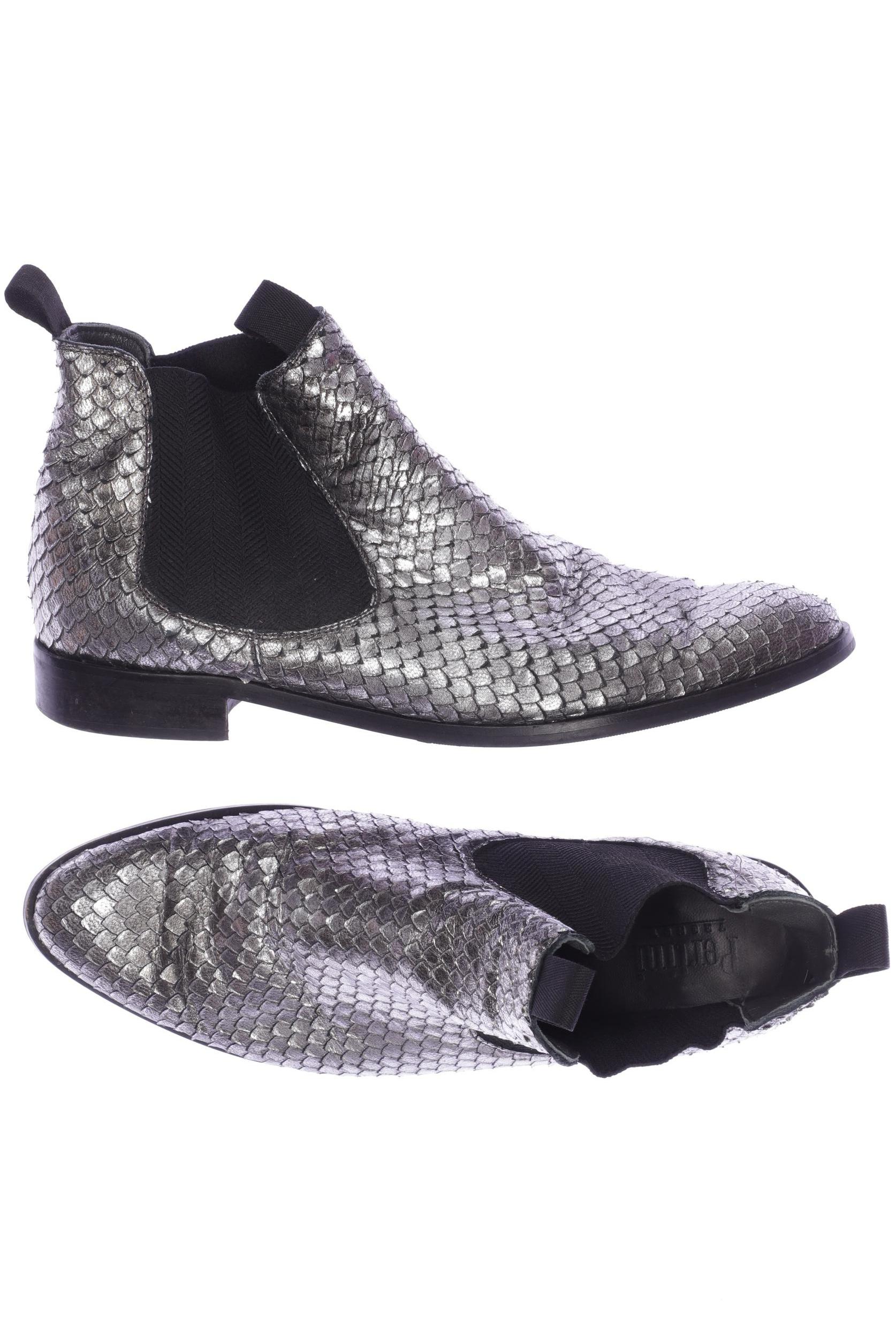 

Pertini Damen Stiefelette, silber, Gr. 41