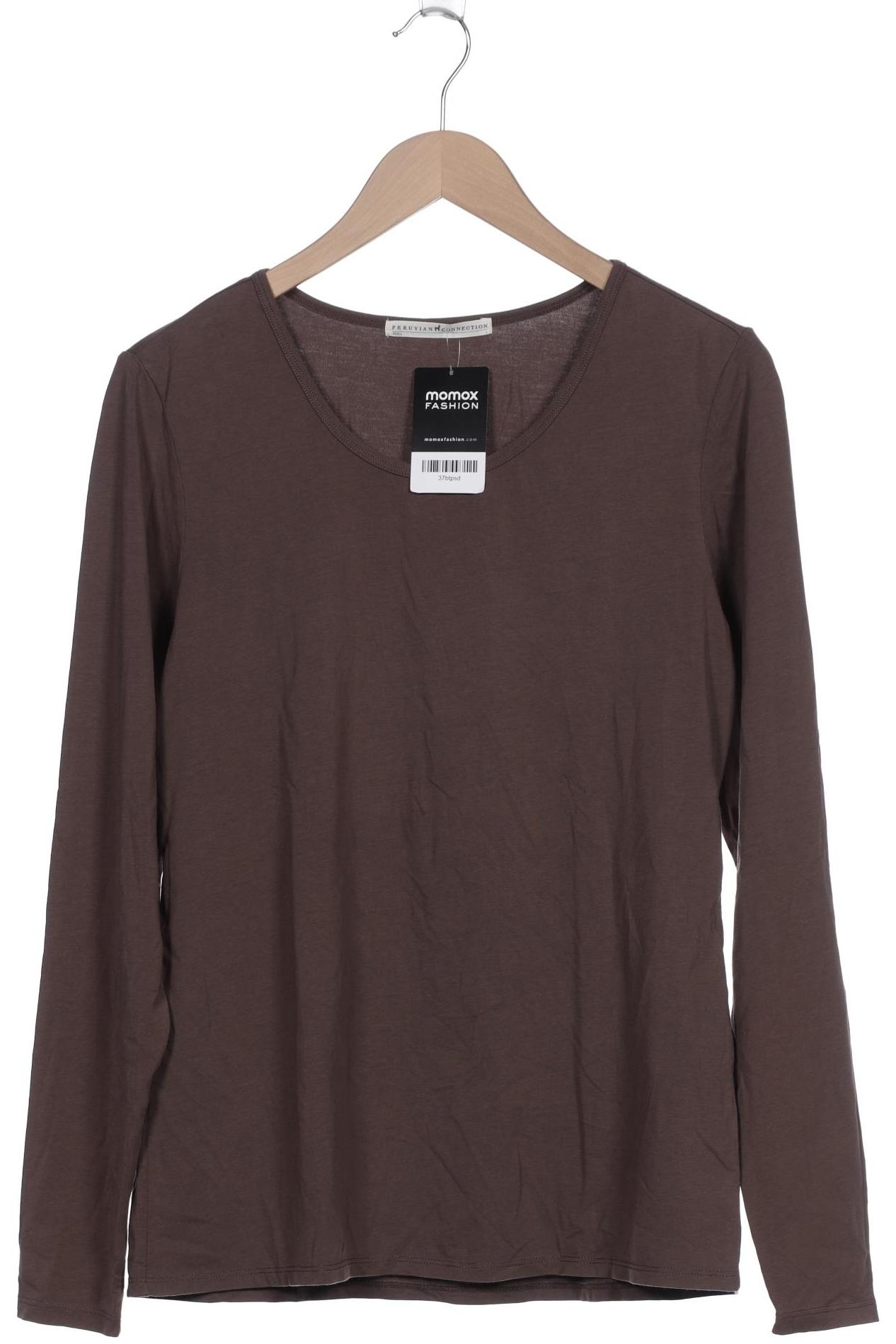

Peruvian Connection Damen Langarmshirt, braun, Gr. 42