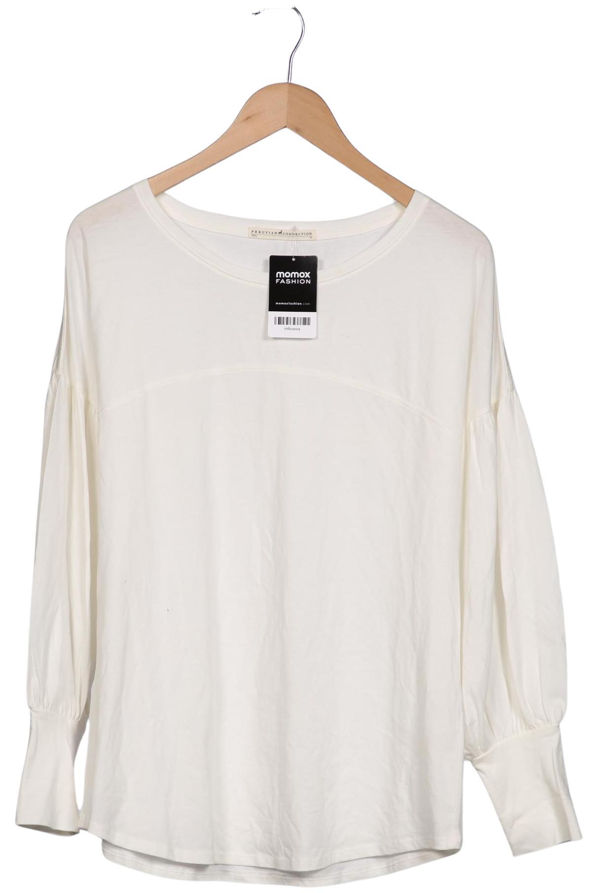

Peruvian Connection Damen Langarmshirt, cremeweiß, Gr. 38
