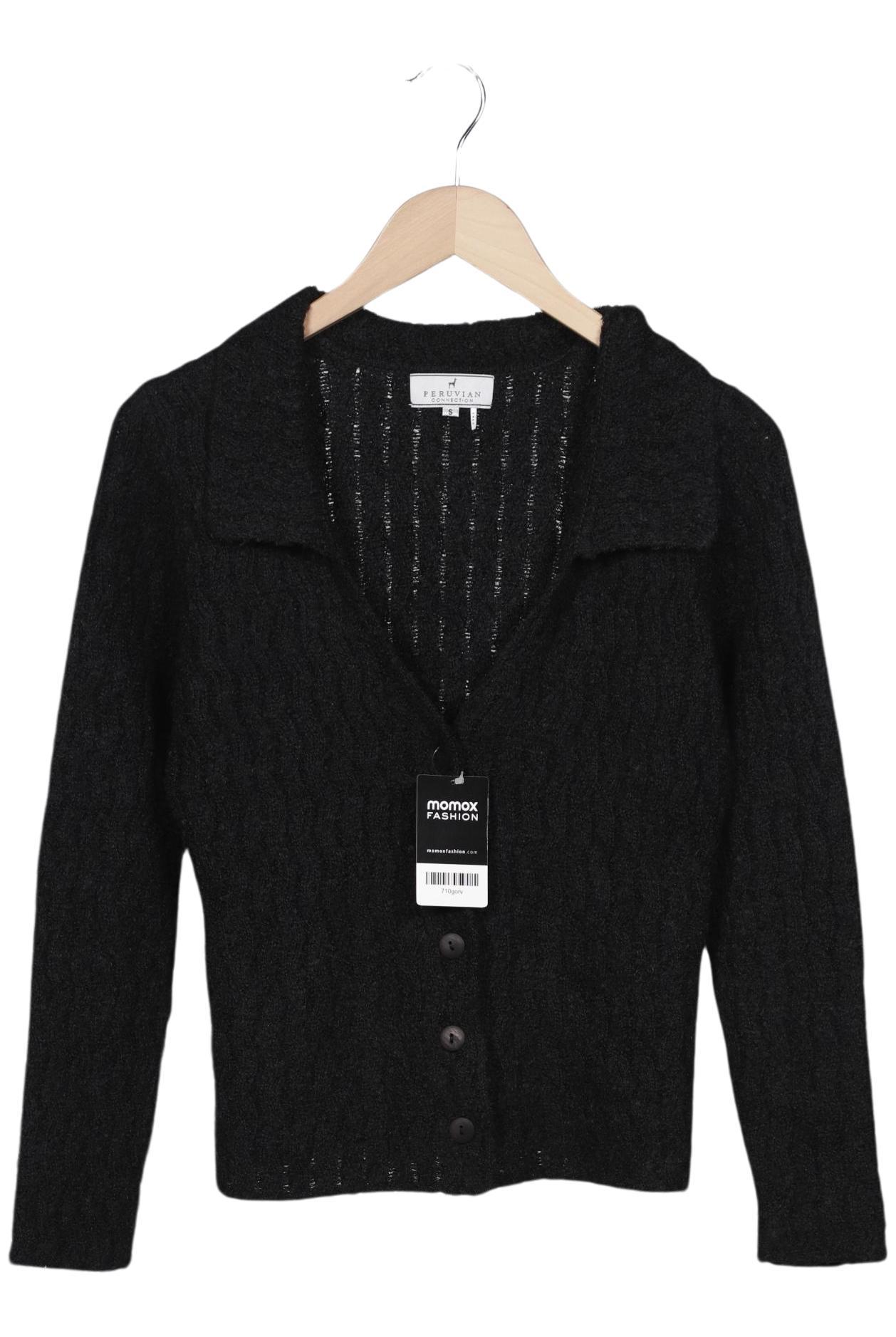 

Peruvian Connection Damen Strickjacke, schwarz, Gr. 36