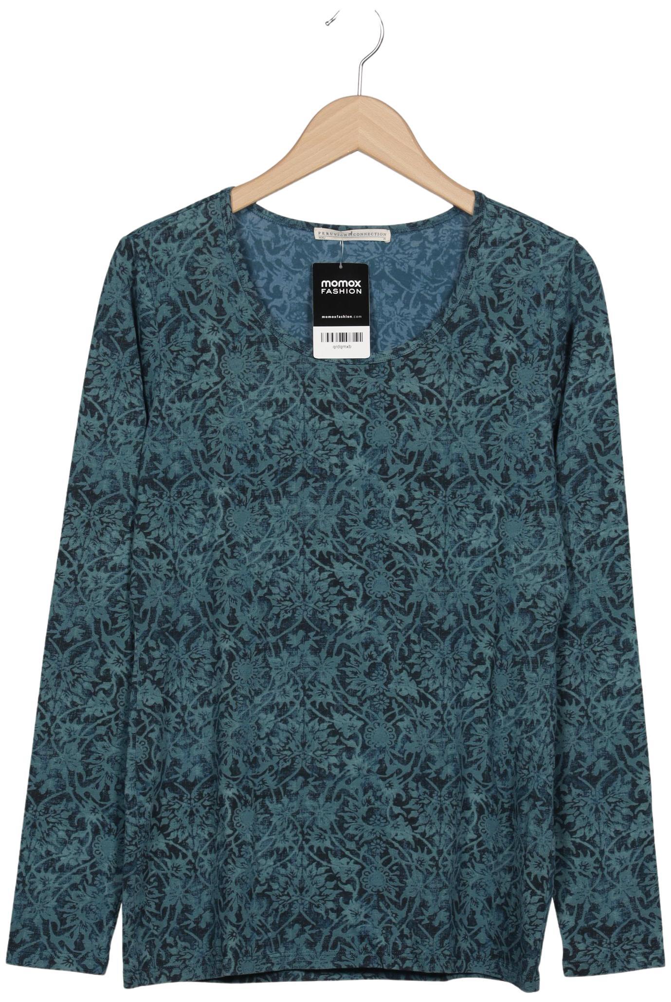 

Peruvian Connection Damen Langarmshirt, türkis, Gr. 38