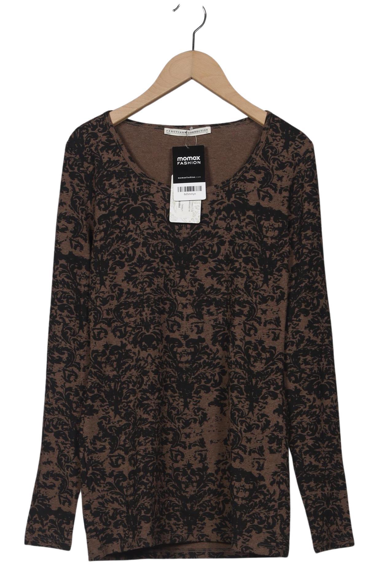 

Peruvian Connection Damen Langarmshirt, braun, Gr. 34