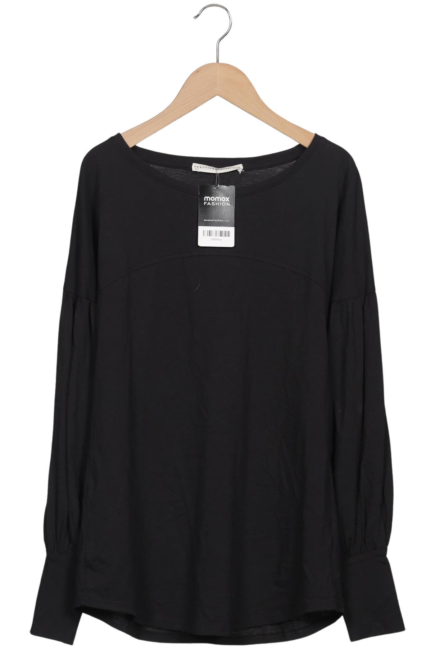 

Peruvian Connection Damen Langarmshirt, schwarz, Gr. 36