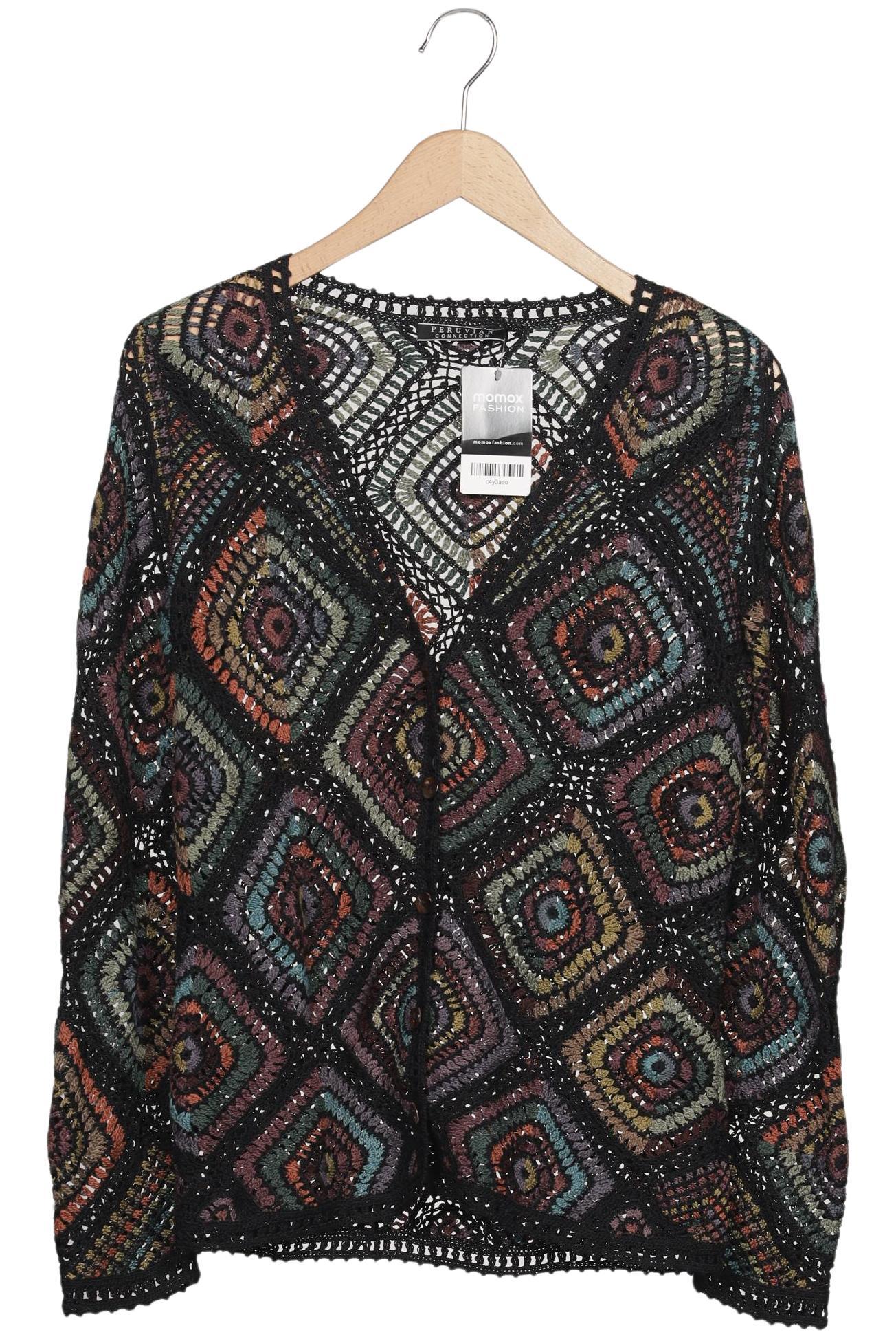 

Peruvian Connection Damen Strickjacke, schwarz, Gr. 38