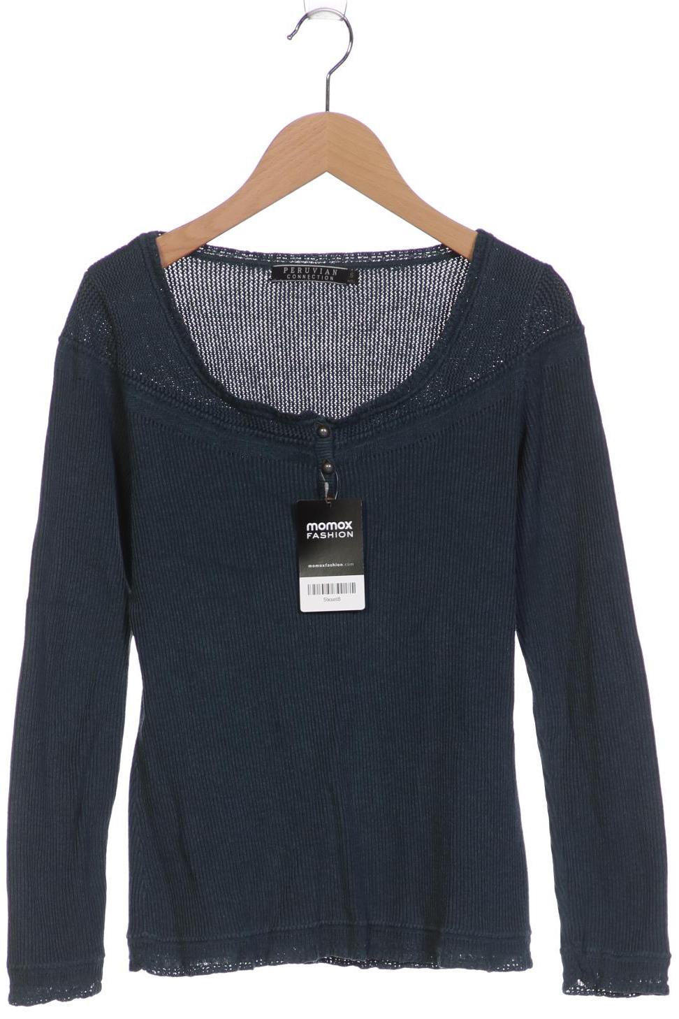 

Peruvian Connection Damen Langarmshirt, türkis, Gr. 36