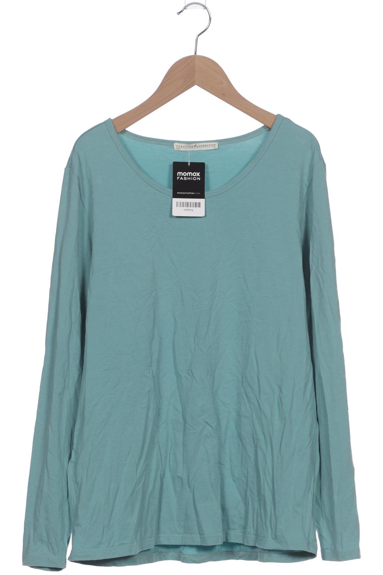 

Peruvian Connection Damen Langarmshirt, türkis, Gr. 44