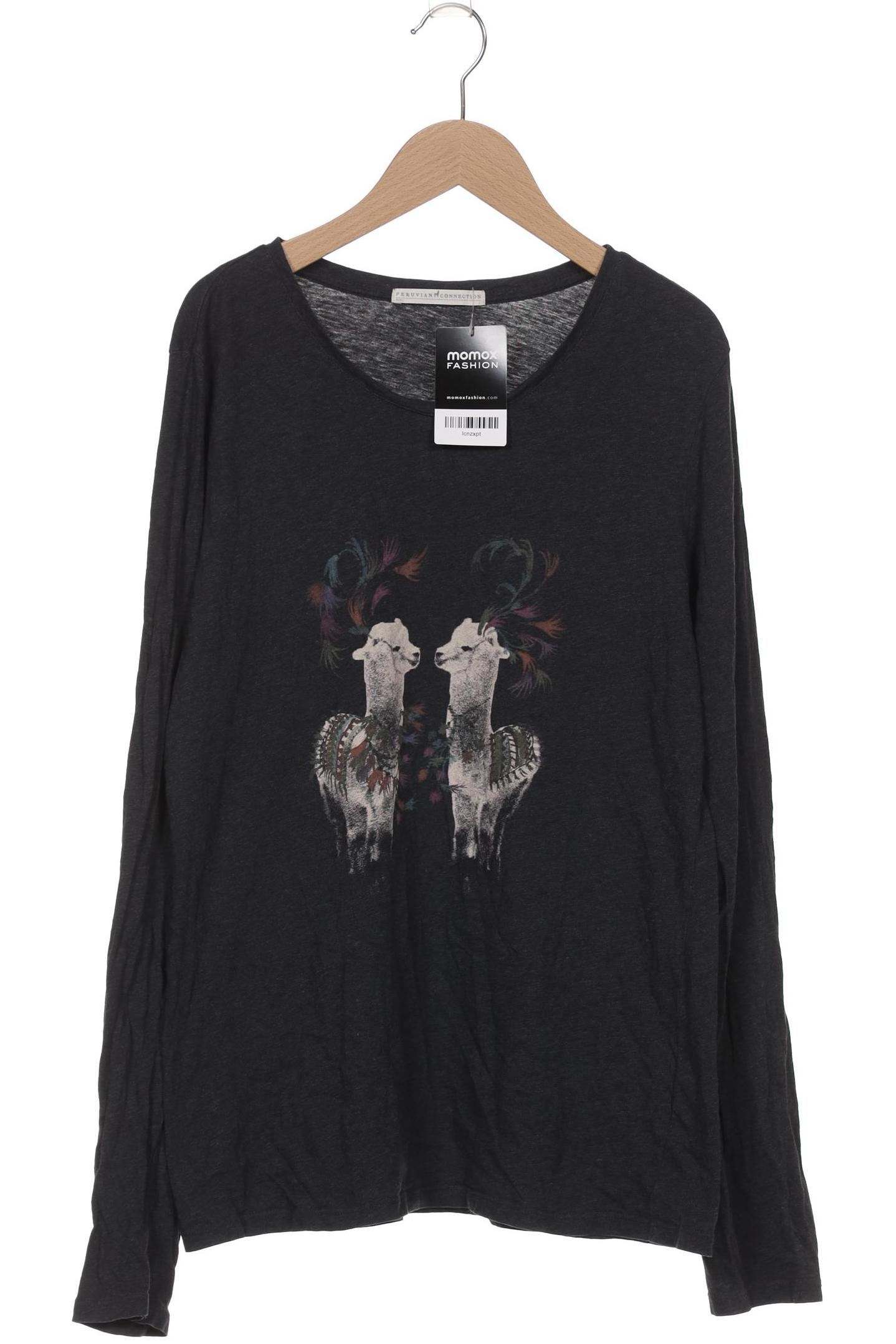 

Peruvian Connection Damen Langarmshirt, grau, Gr. 42