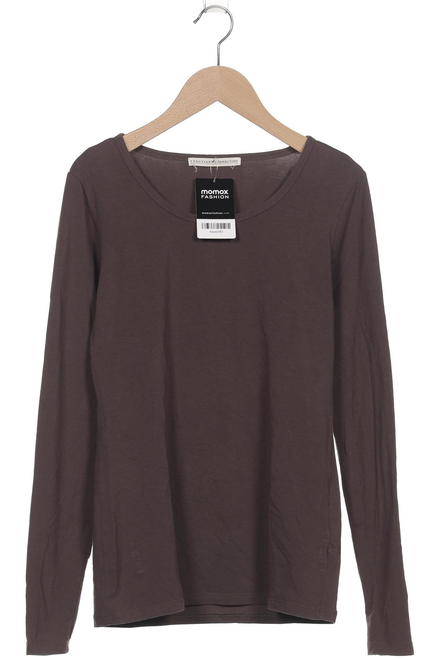 

Peruvian Connection Damen Langarmshirt, braun, Gr. 36