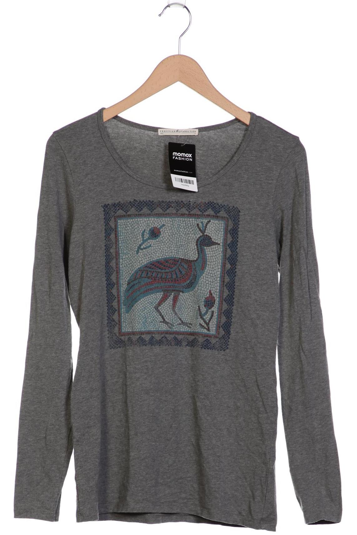 

Peruvian Connection Damen Langarmshirt, grau, Gr. 38