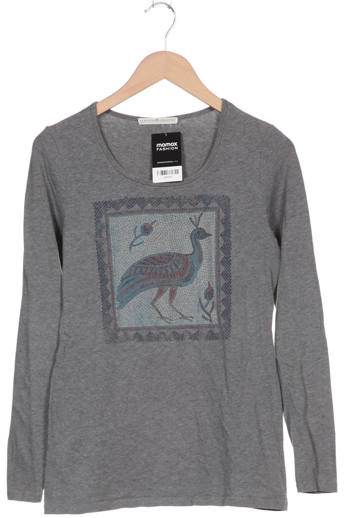 

Peruvian Connection Damen Langarmshirt, grau, Gr. 38