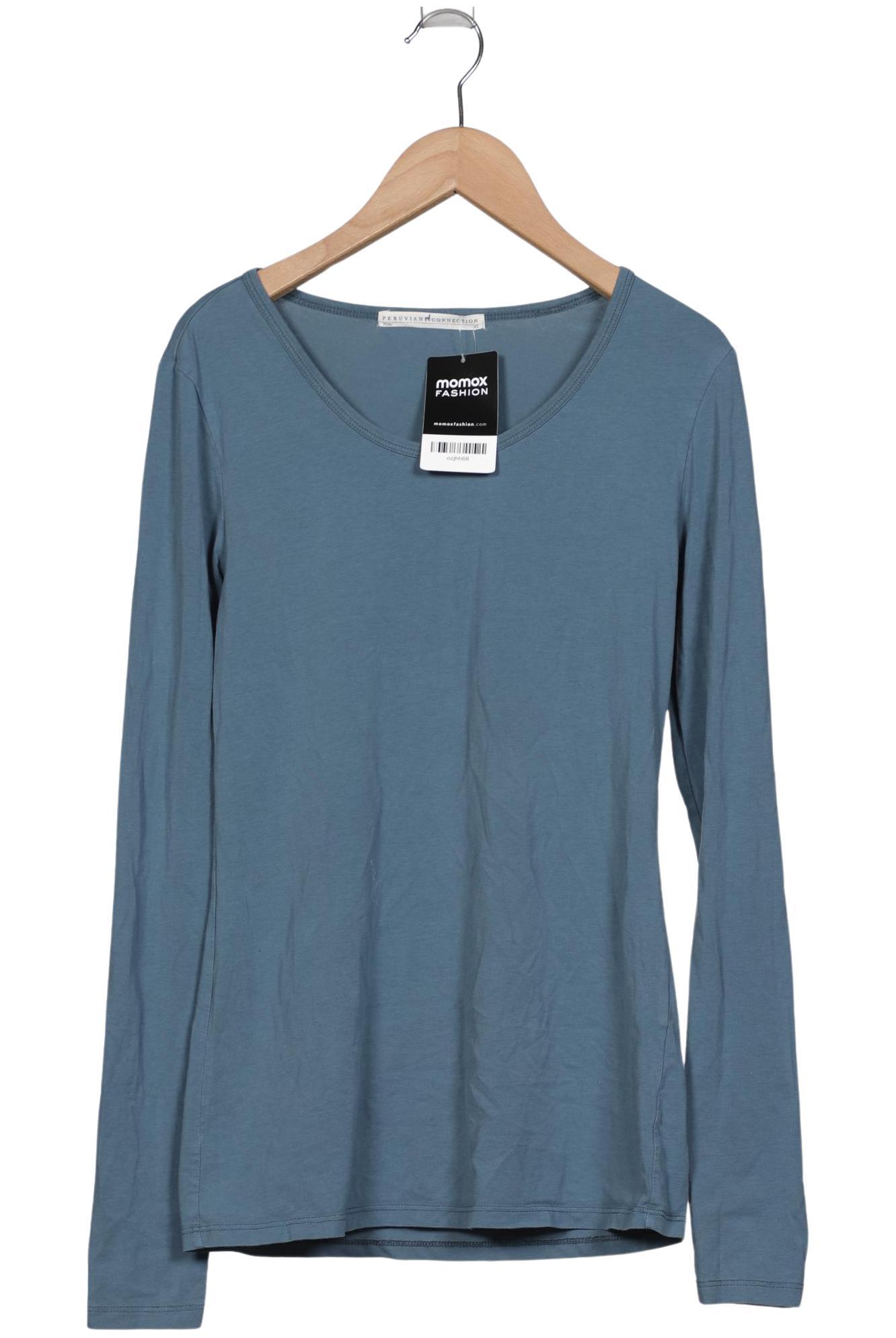 

Peruvian Connection Damen Langarmshirt, hellblau, Gr. 34