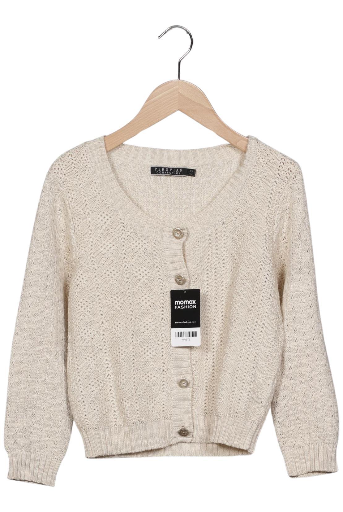 

Peruvian Connection Damen Strickjacke, cremeweiß, Gr. 34