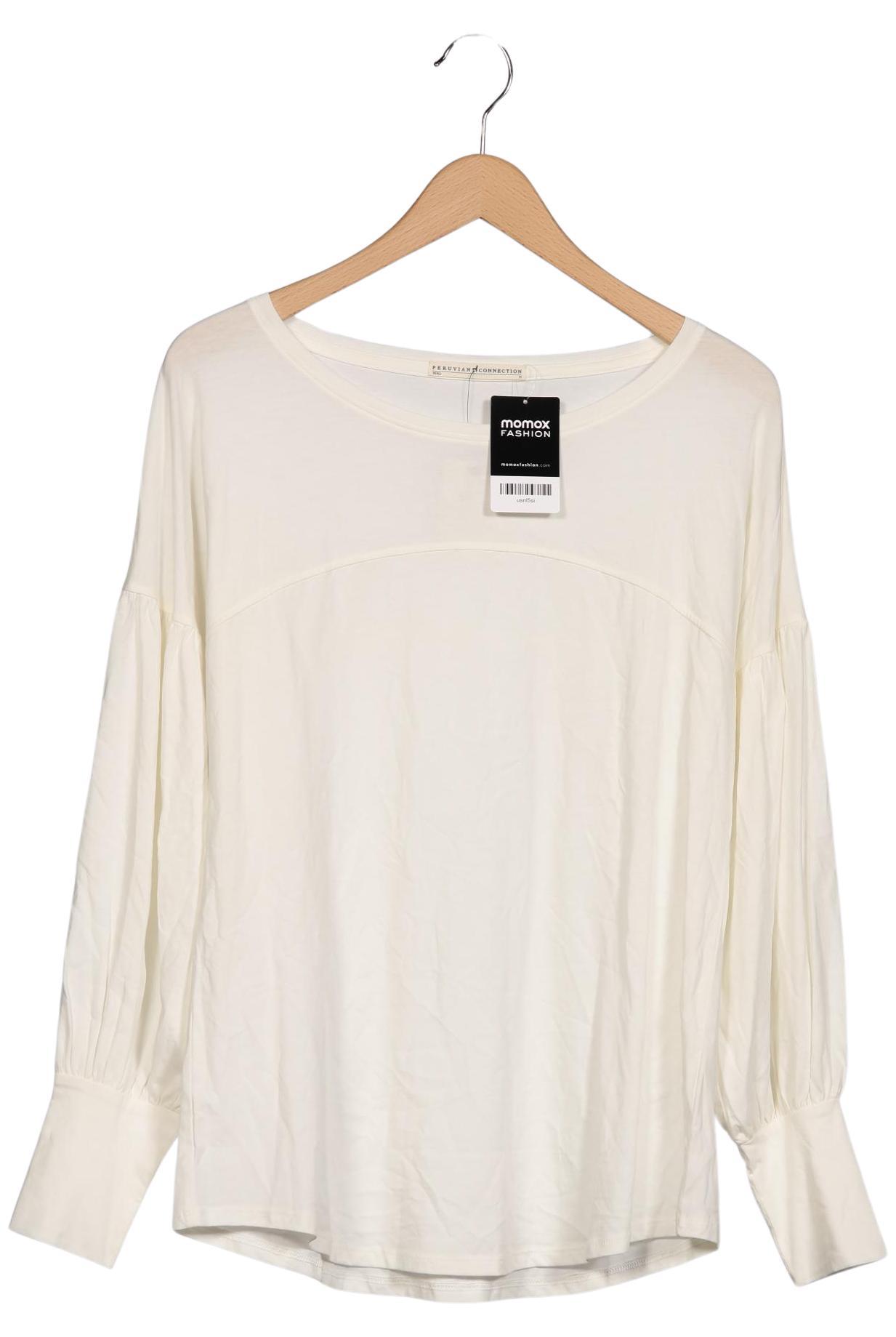 

Peruvian Connection Damen Langarmshirt, weiß, Gr. 38