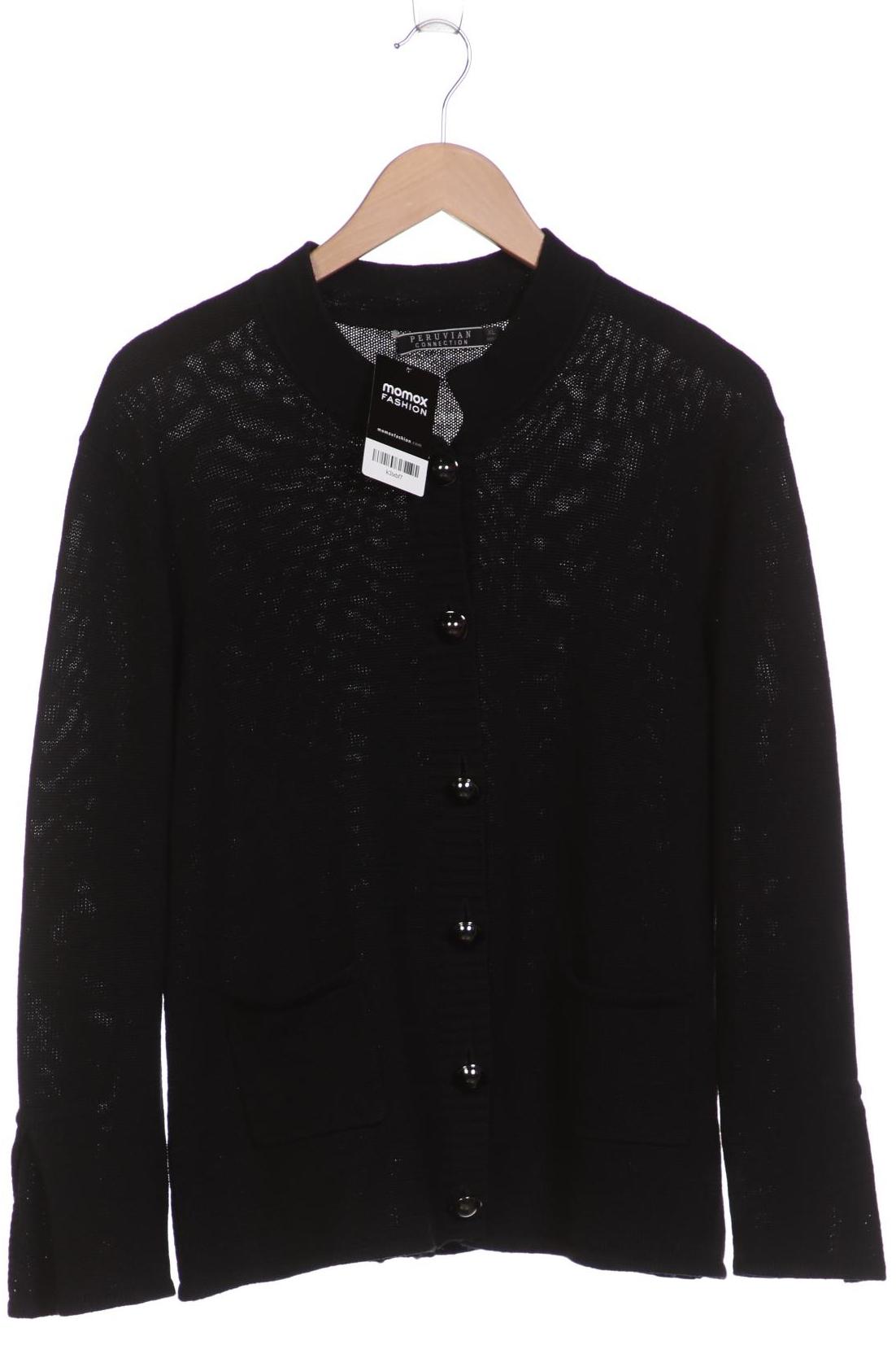 

Peruvian Connection Damen Strickjacke, schwarz, Gr. 44