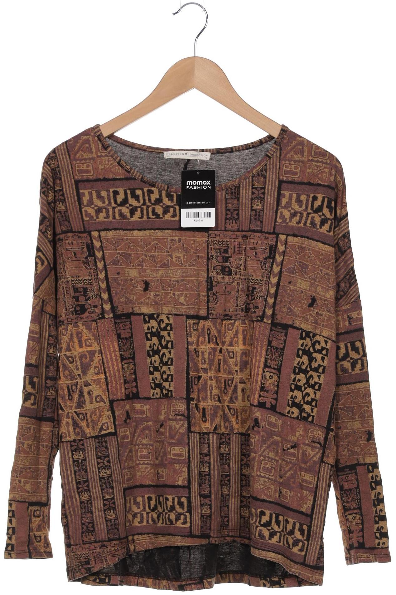 

Peruvian Connection Damen Langarmshirt, braun, Gr. 38