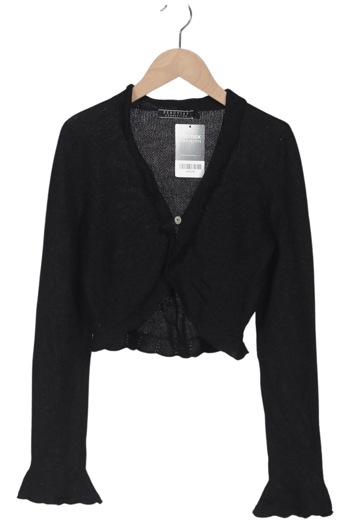 

Peruvian Connection Damen Strickjacke, schwarz, Gr. 34