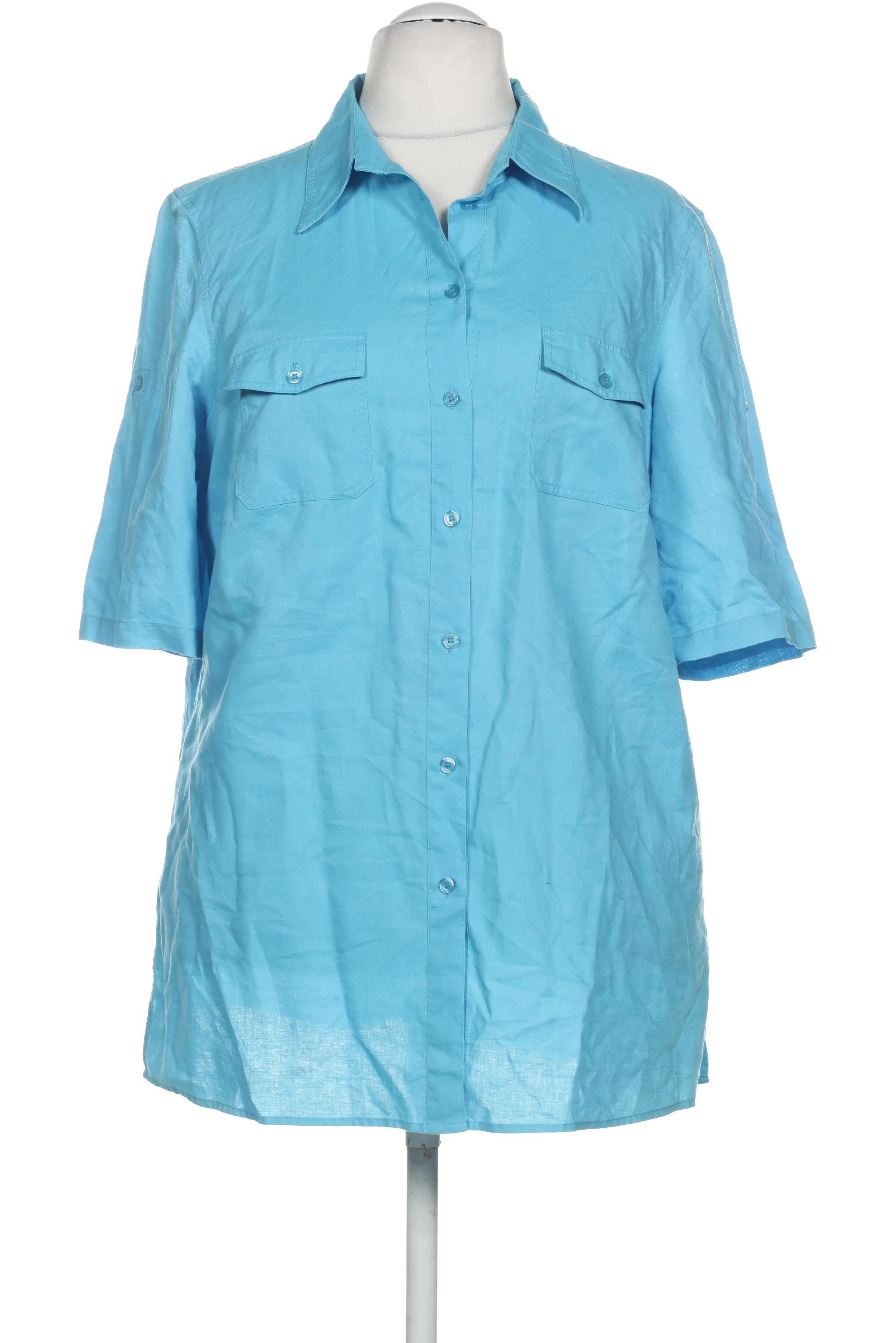 

Peter Hahn Damen Bluse, blau, Gr. 50