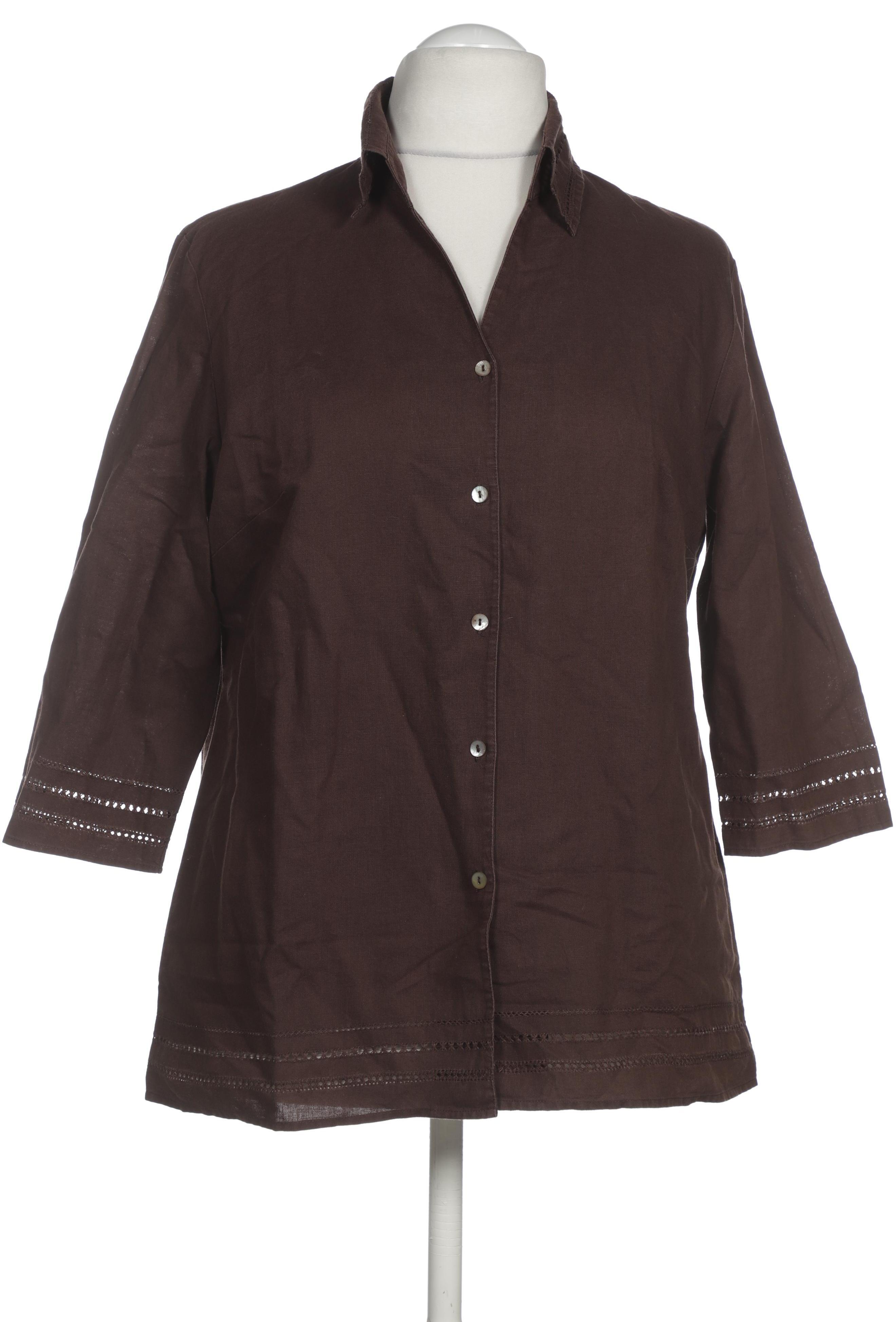 

Peter Hahn Damen Bluse, braun, Gr. 46
