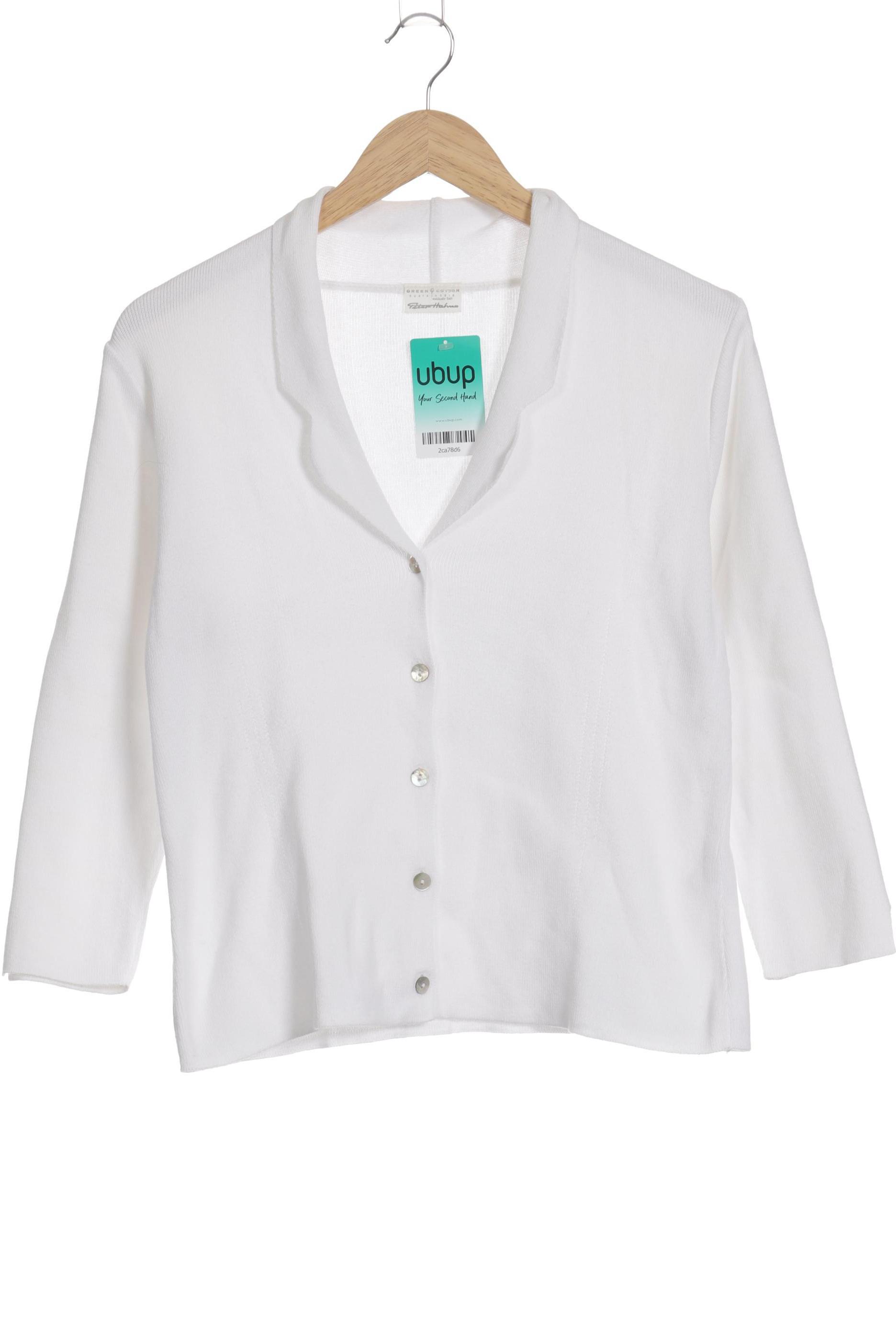 

Peter Hahn Damen Strickjacke, weiß, Gr. 36