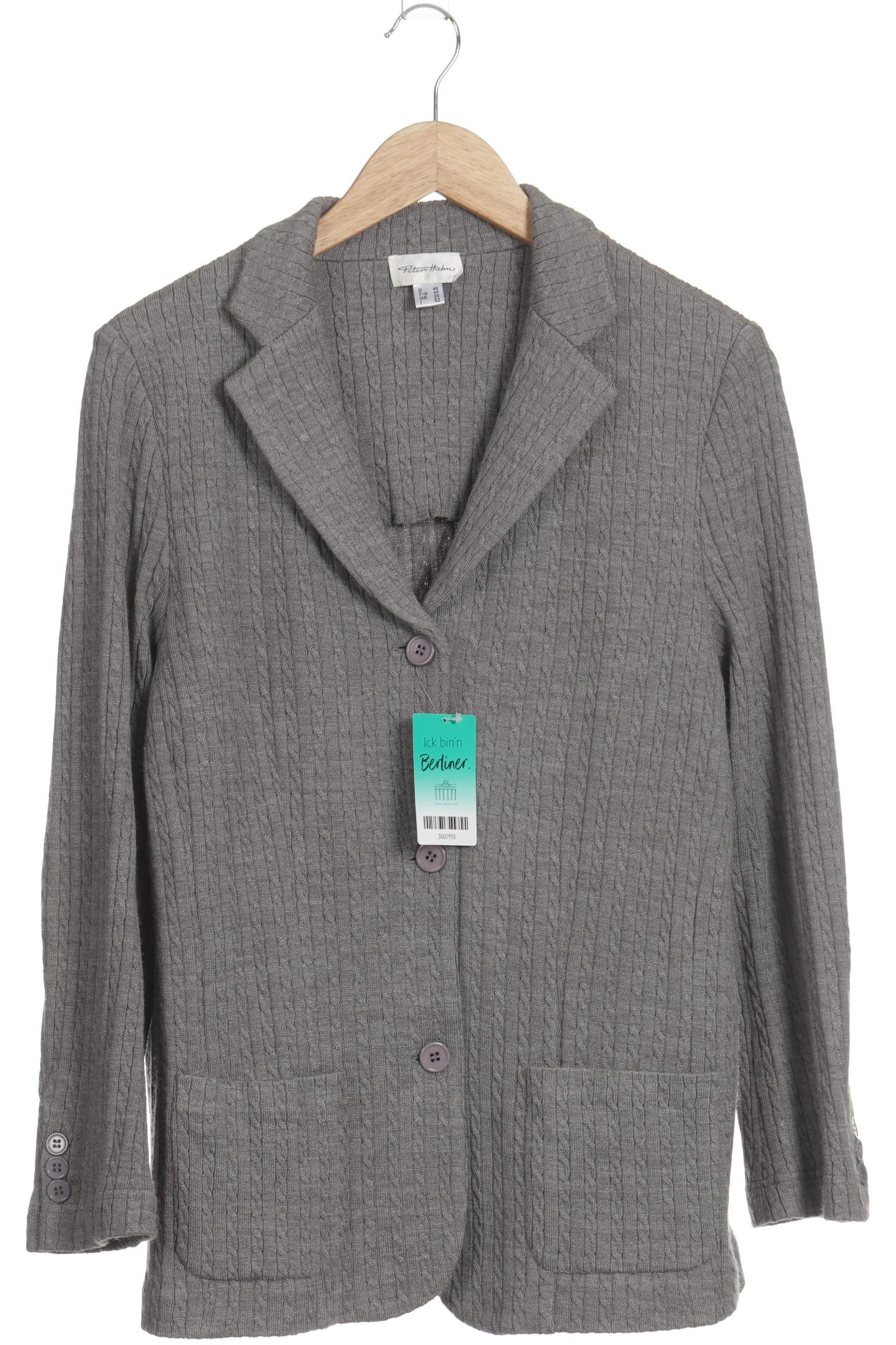 

Peter Hahn Damen Strickjacke, grau, Gr. 46