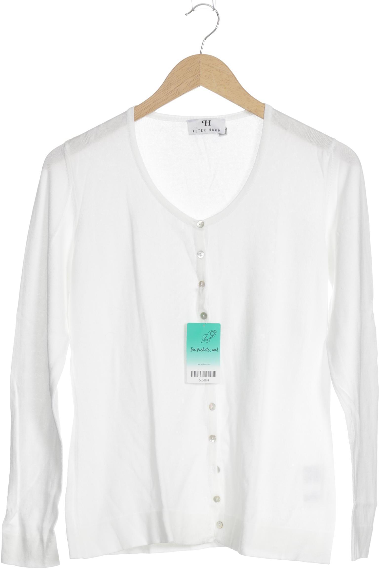 

Peter Hahn Damen Strickjacke, weiß, Gr. 38