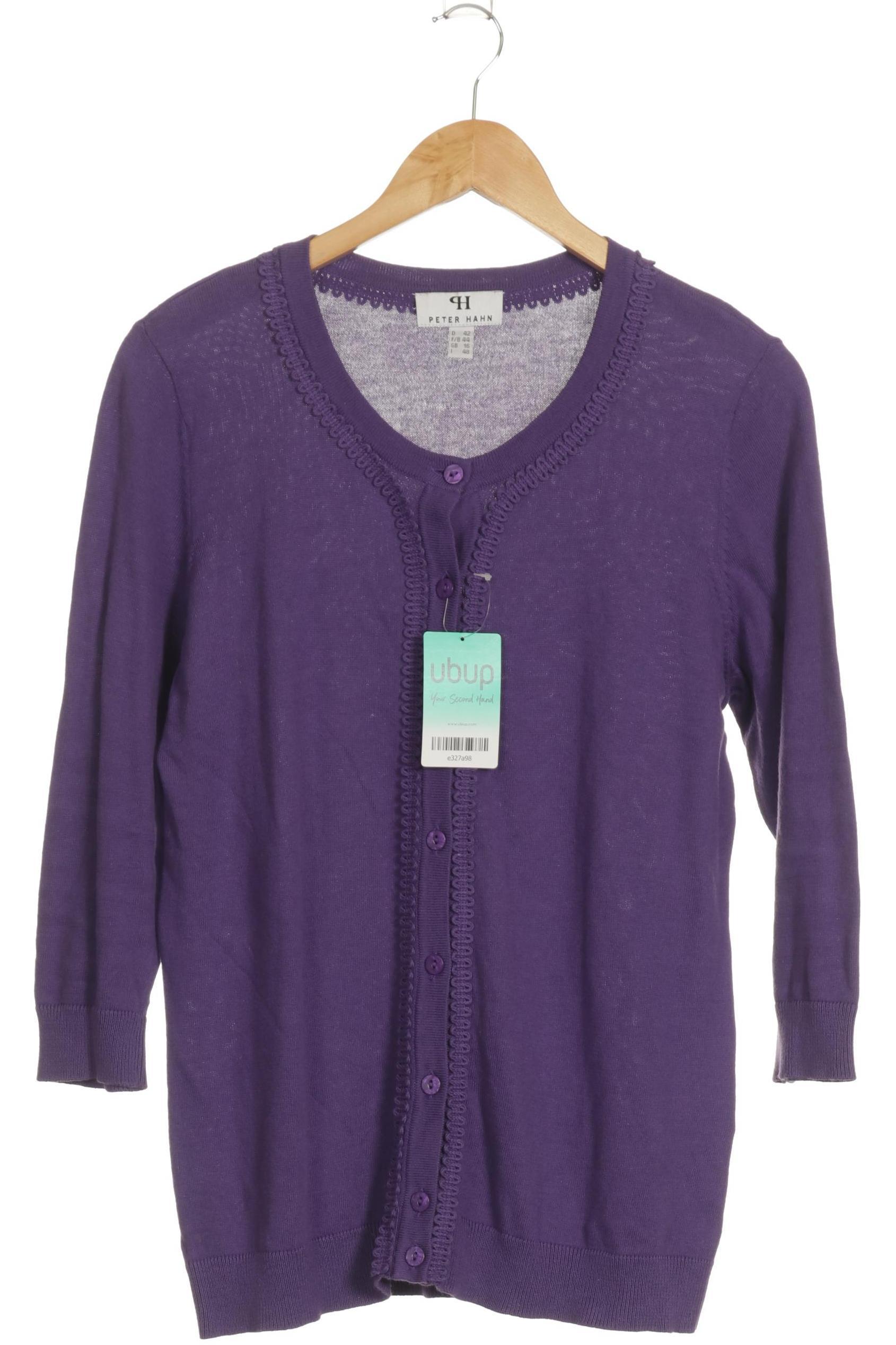

Peter Hahn Damen Strickjacke, lila, Gr. 42
