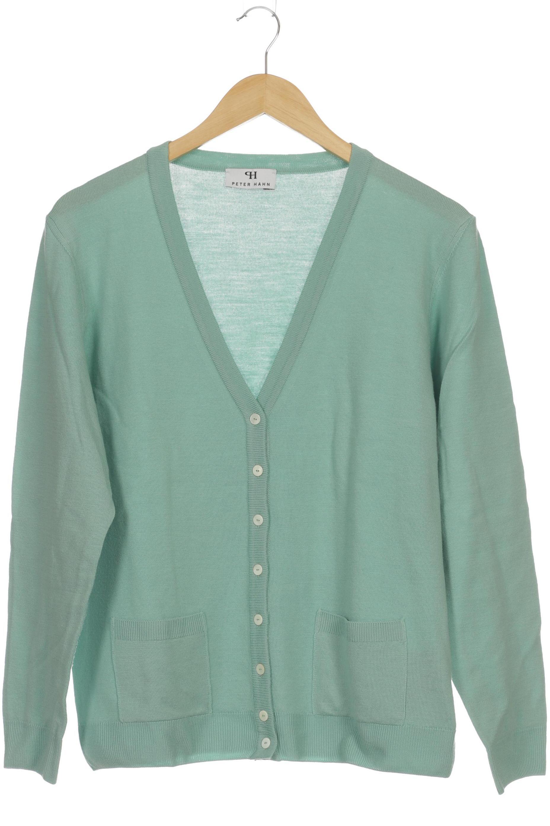 

Peter Hahn Damen Strickjacke, türkis, Gr. 44