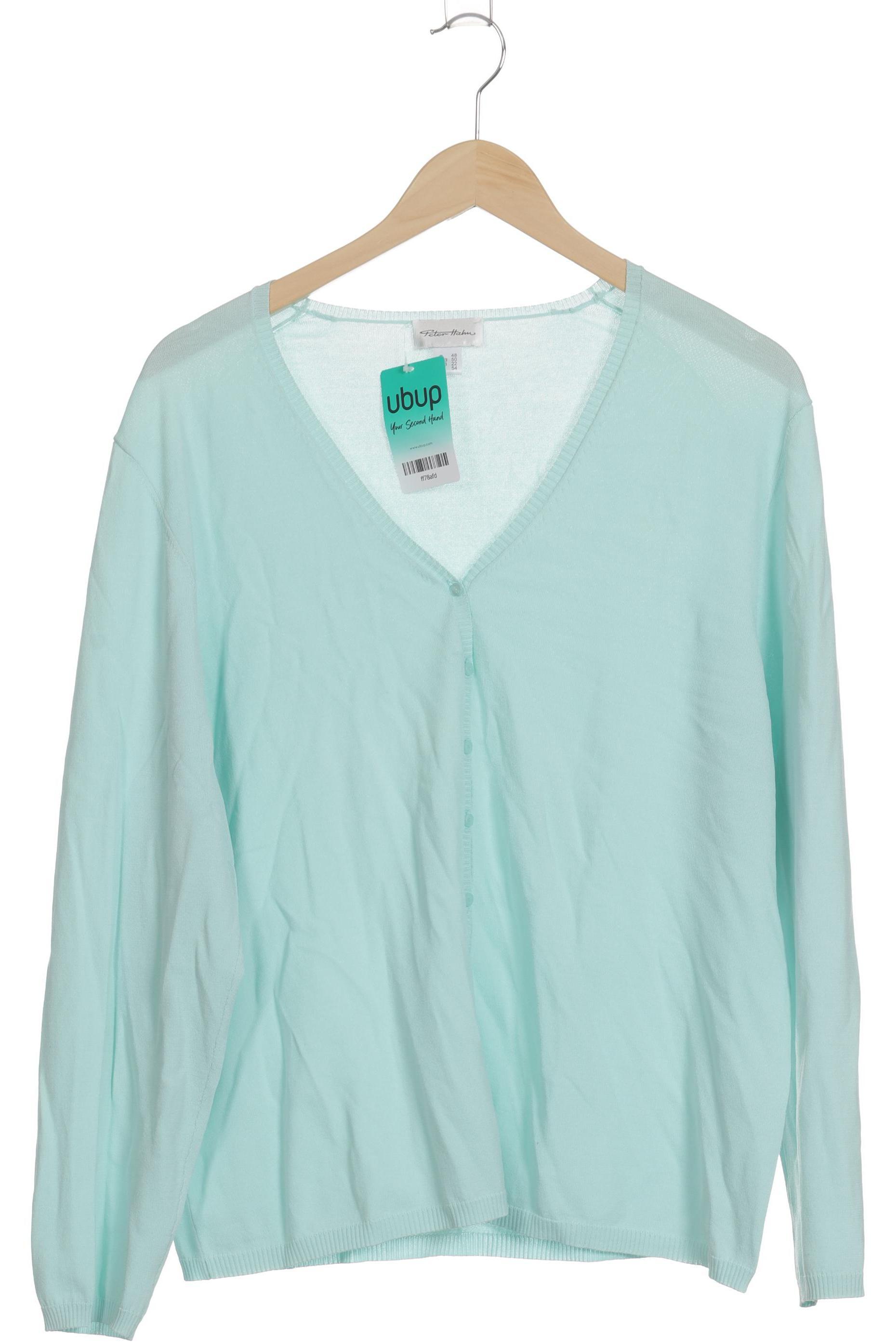 

Peter Hahn Damen Strickjacke, türkis, Gr. 48