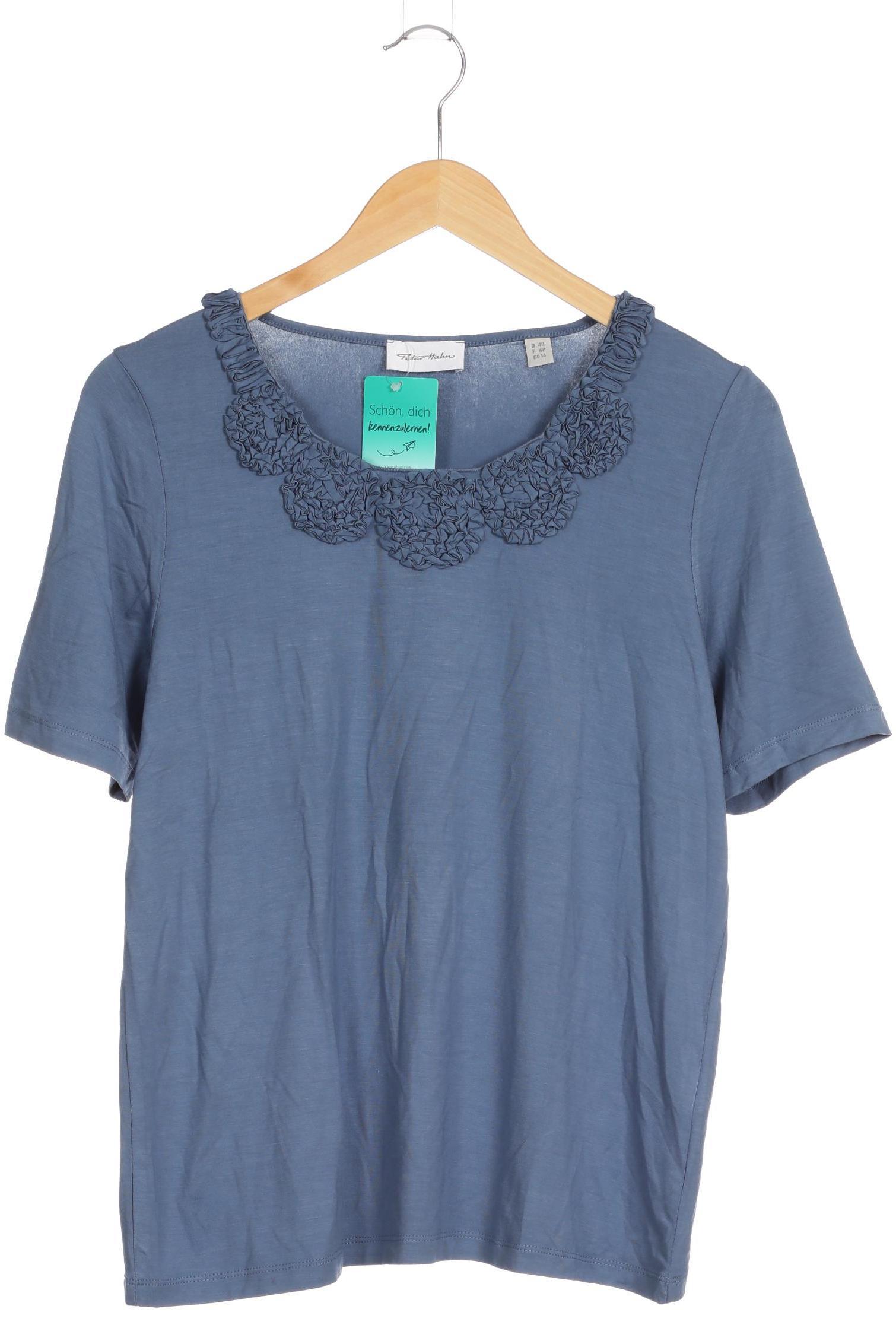 

Peter Hahn Damen T-Shirt, blau, Gr. 40