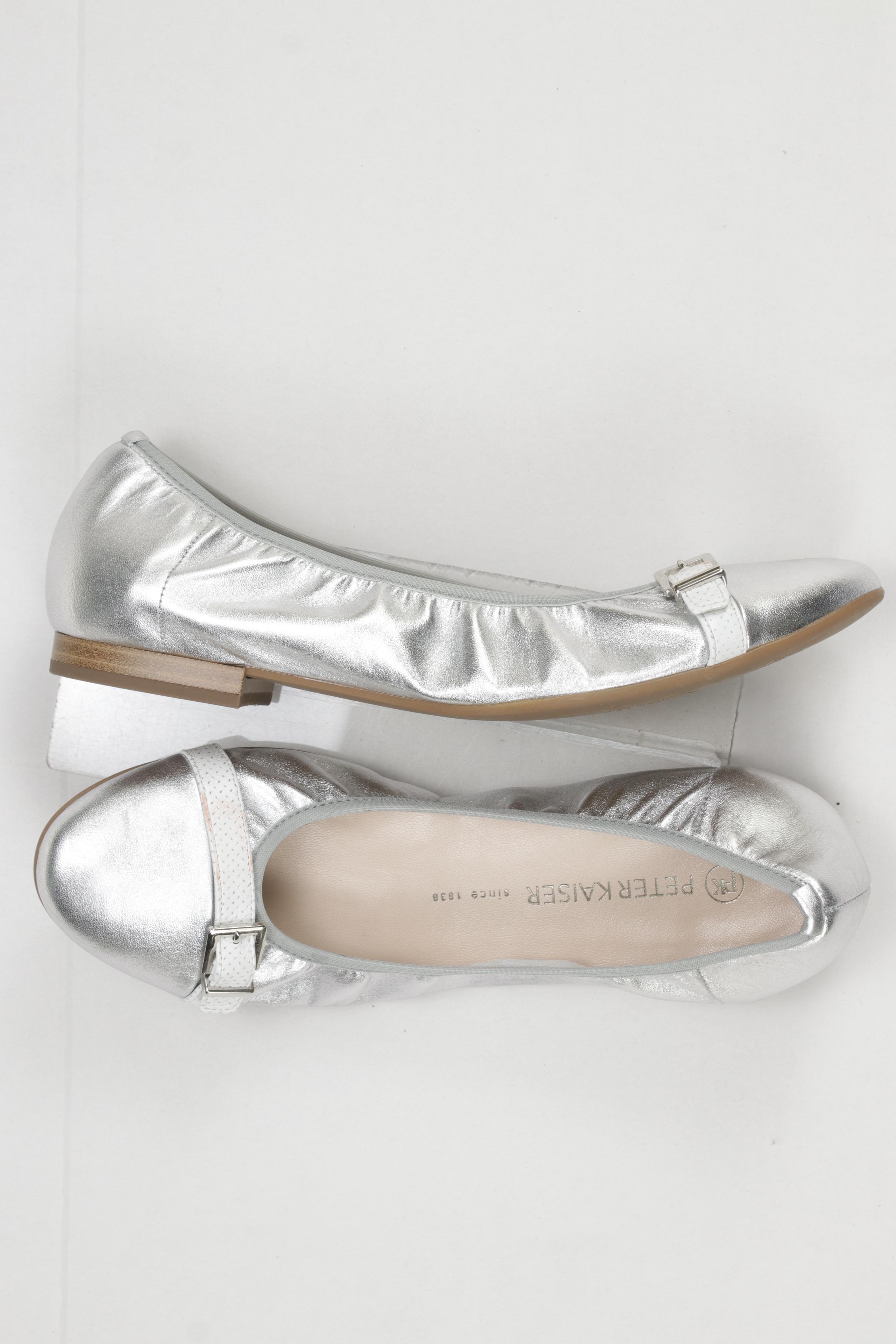 

Peter Kaiser Damen Ballerinas, silber, Gr. 6.5