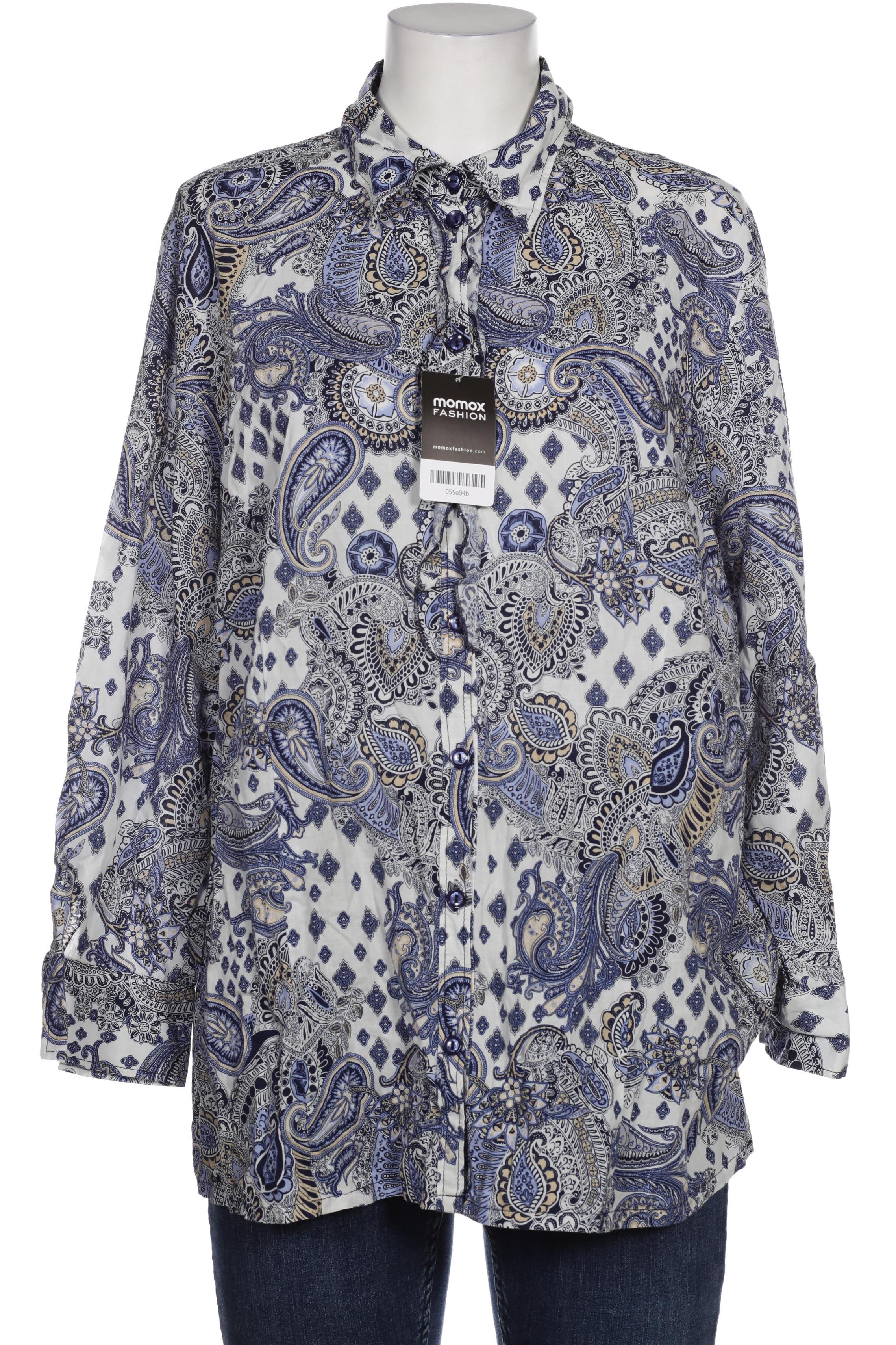 

Peter Hahn Damen Bluse, blau, Gr. 50