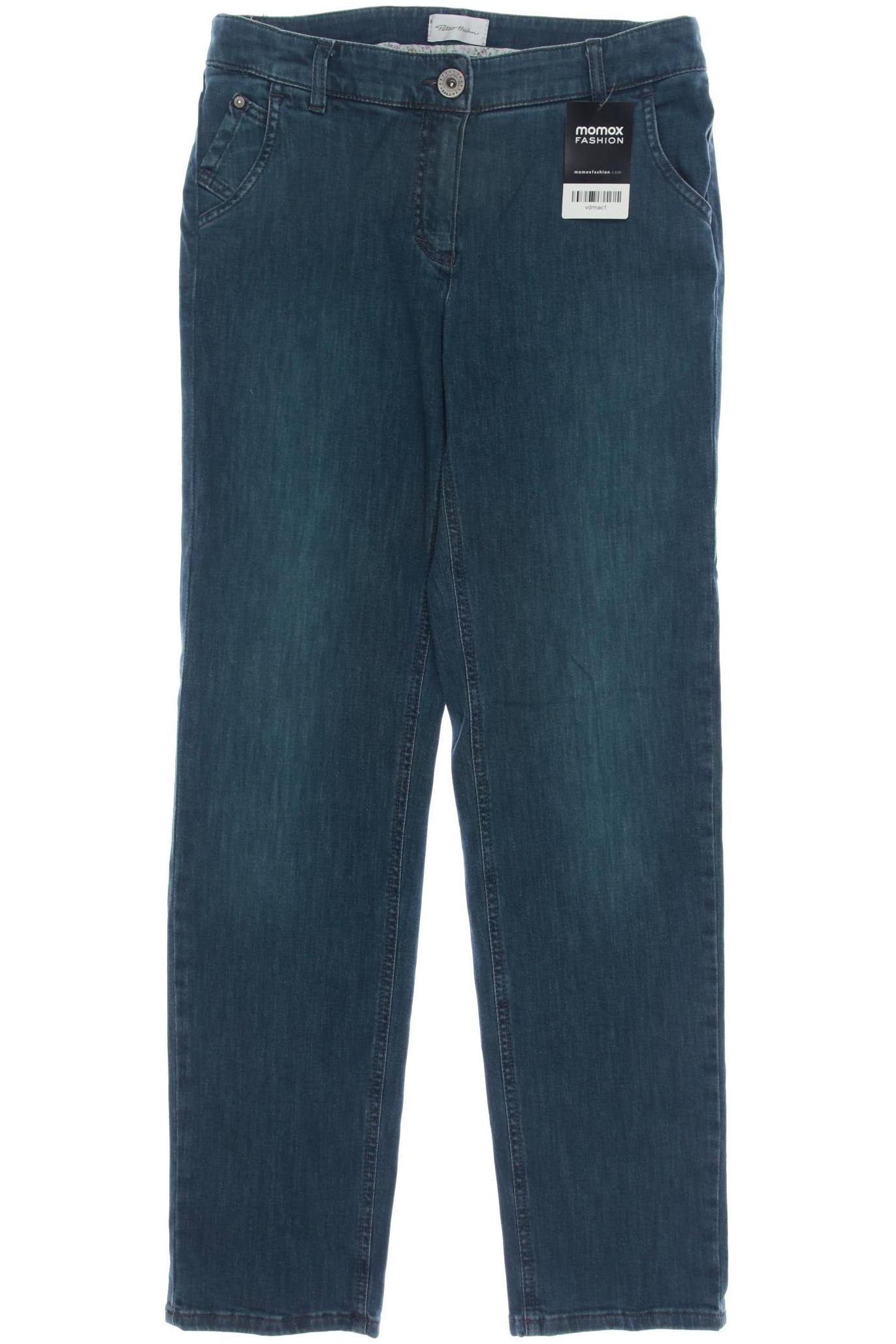 

Peter Hahn Damen Jeans, türkis, Gr. 38