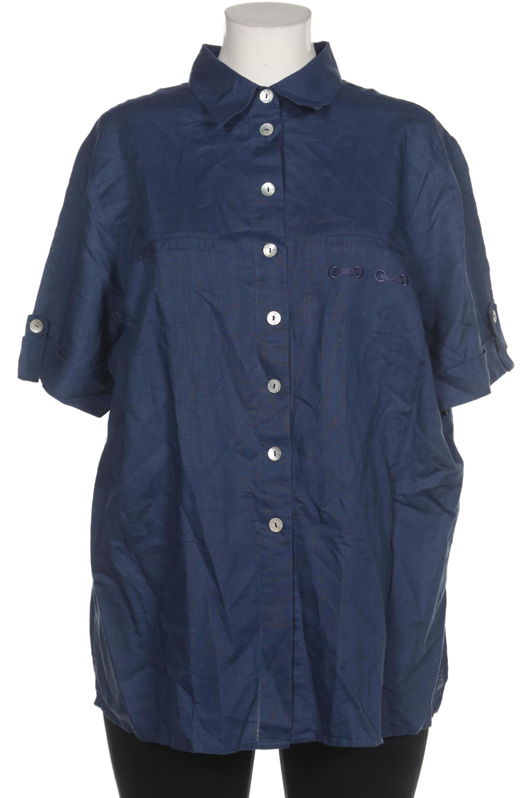 

Peter Hahn Damen Bluse, blau, Gr. 52