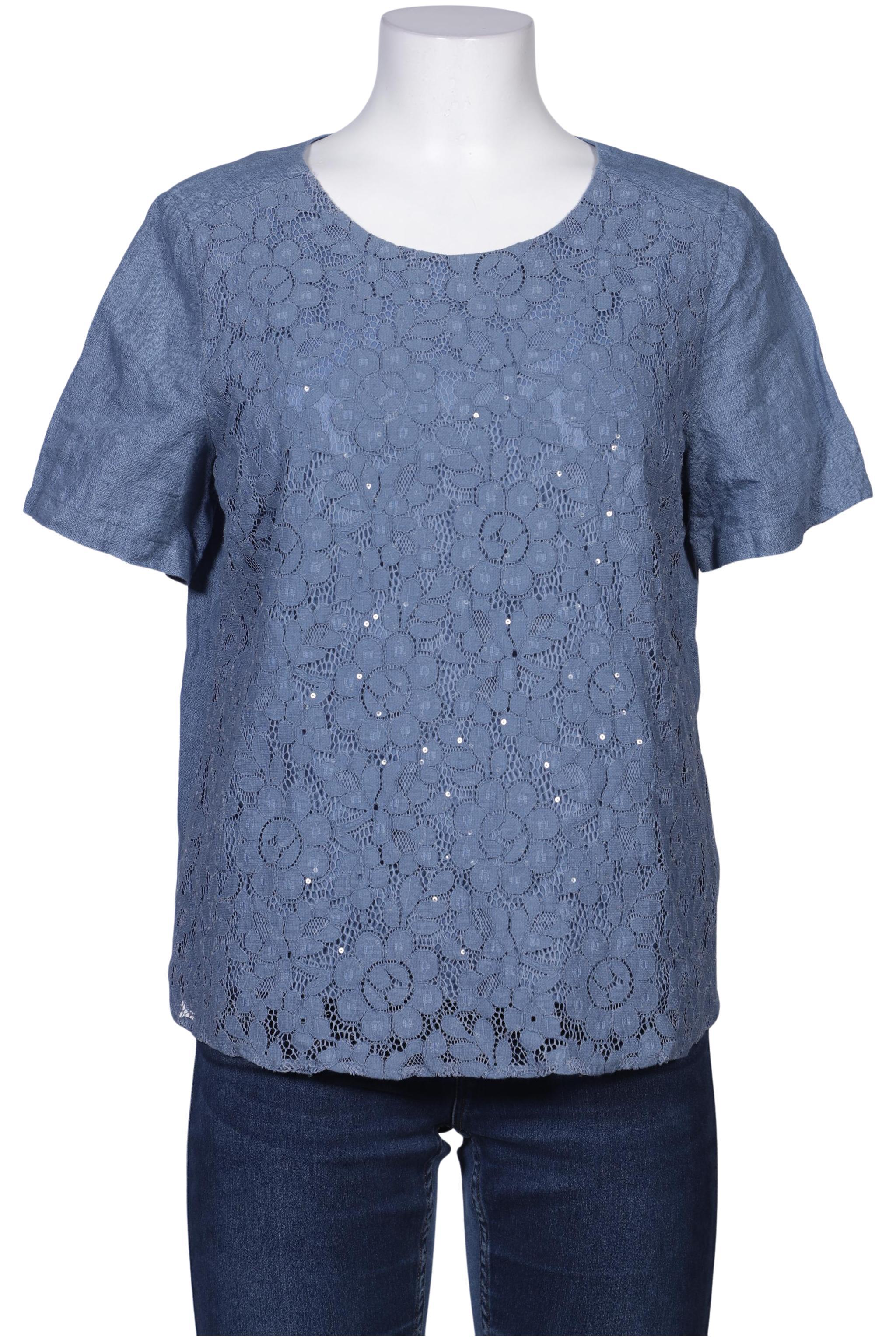 

Peter Hahn Damen Bluse, blau, Gr. 42