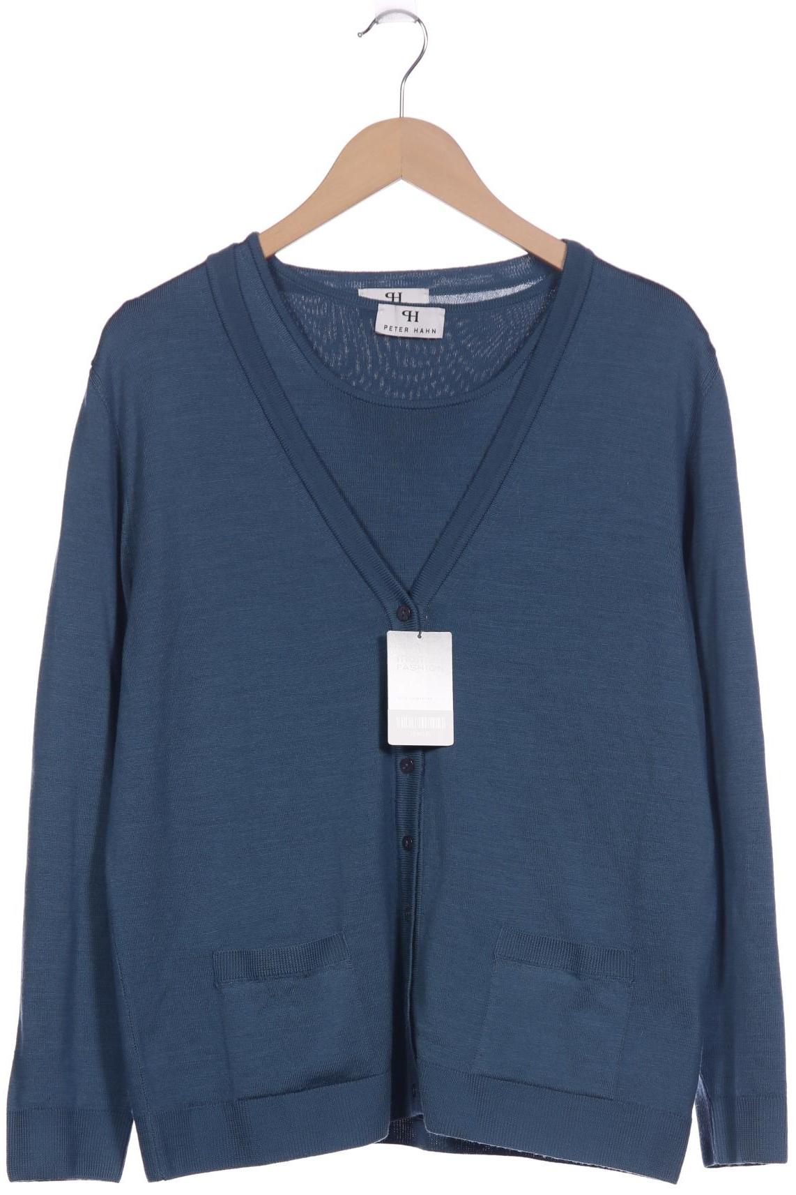 

Peter Hahn Damen Strickjacke, blau, Gr. 48