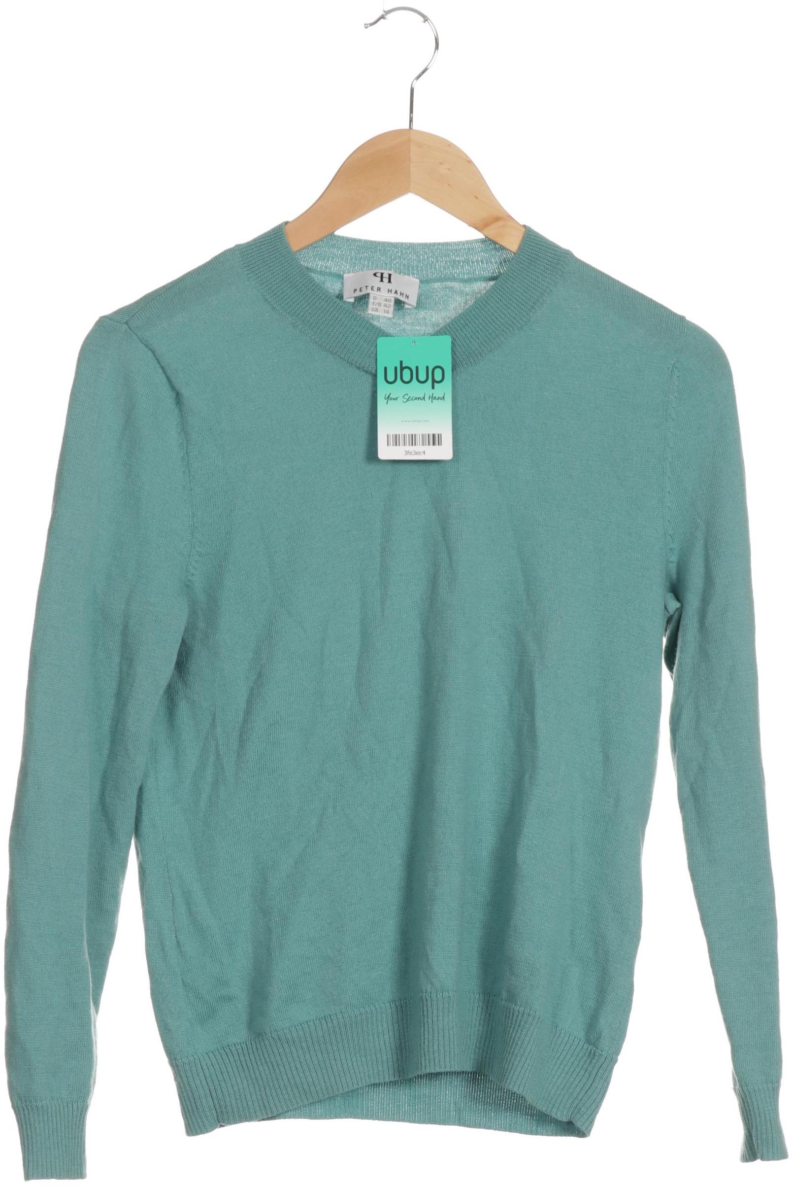 

Peter Hahn Damen Pullover, türkis, Gr. 40