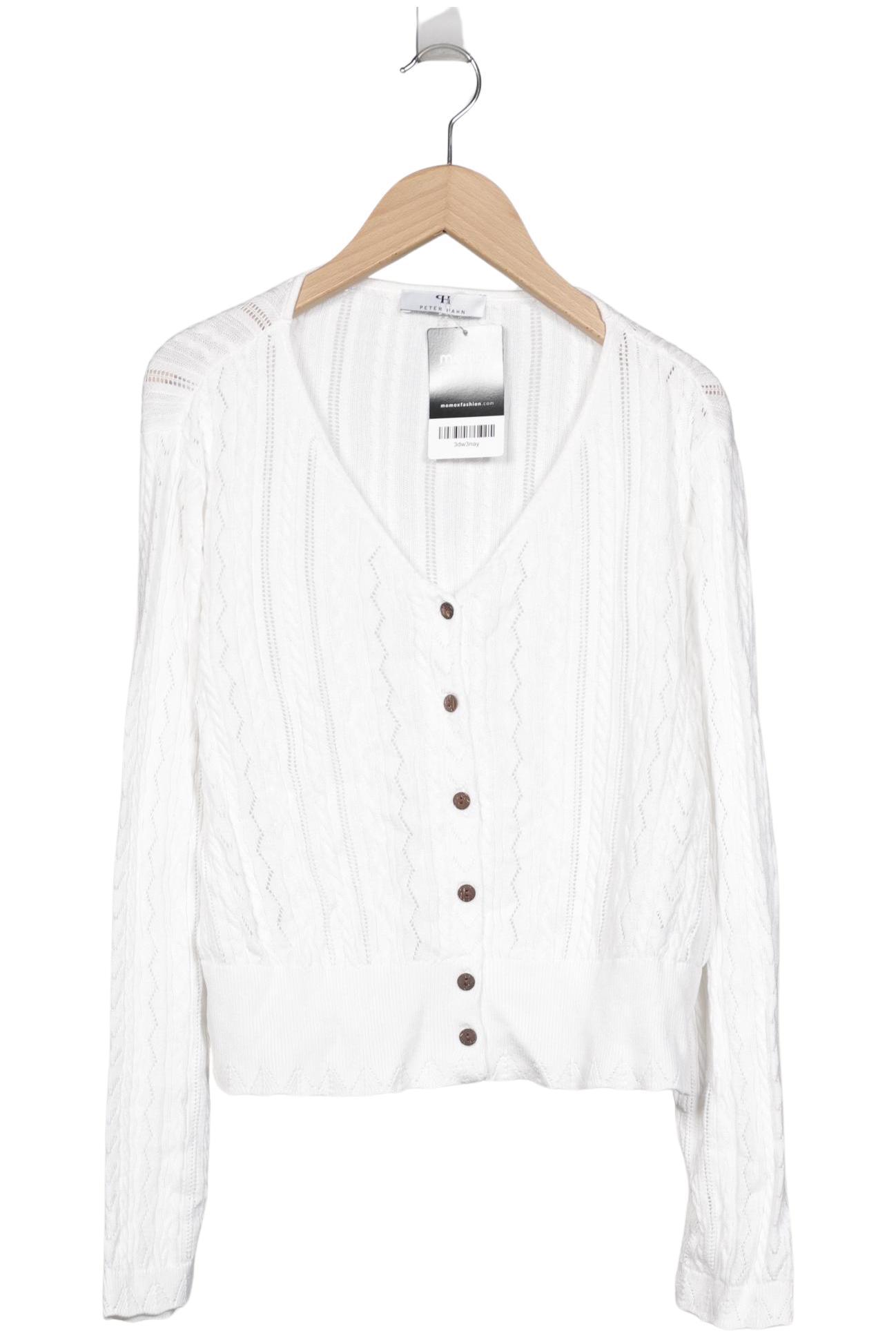 

Peter Hahn Damen Strickjacke, weiß, Gr. 36