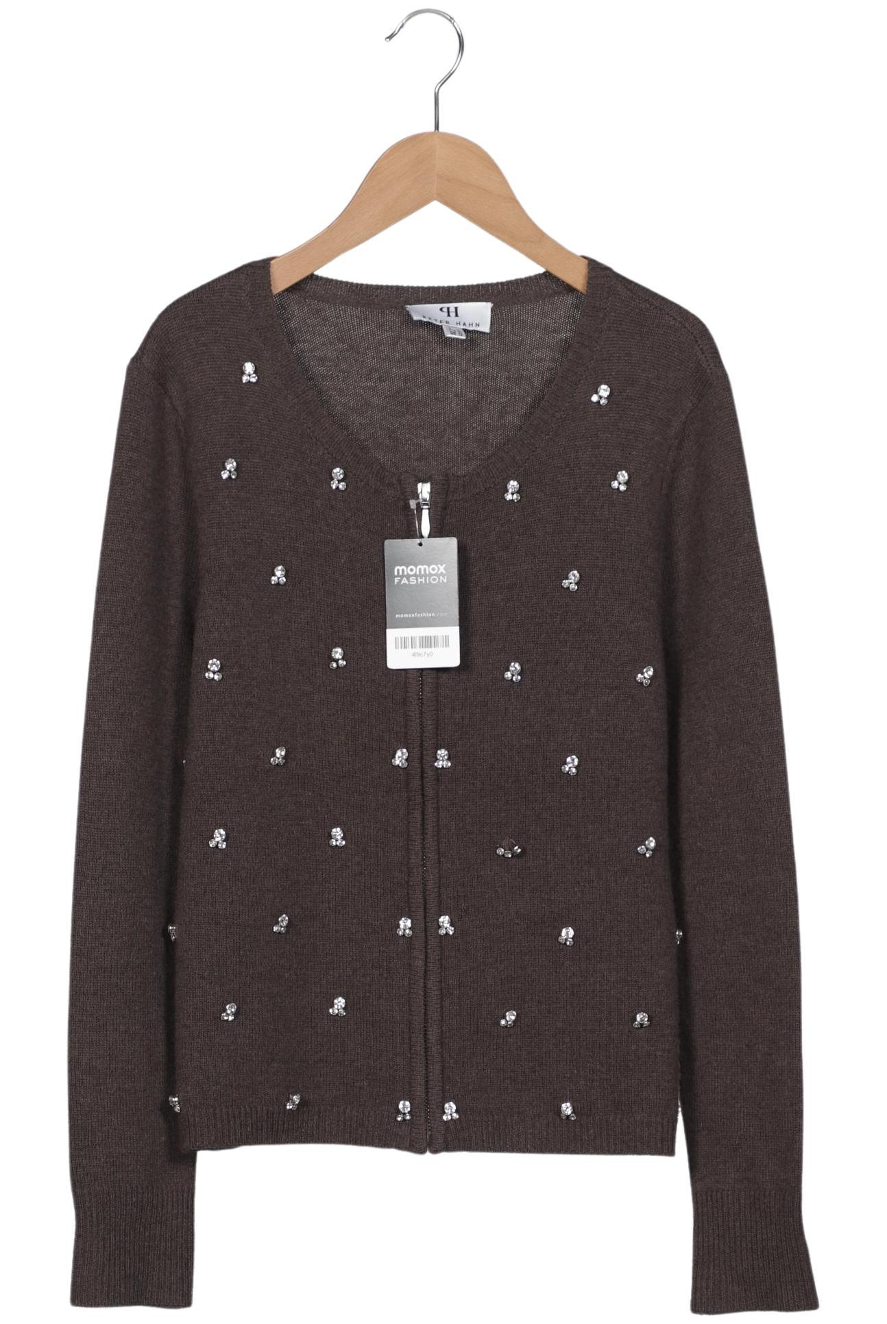 

Peter Hahn Damen Strickjacke, braun, Gr. 38