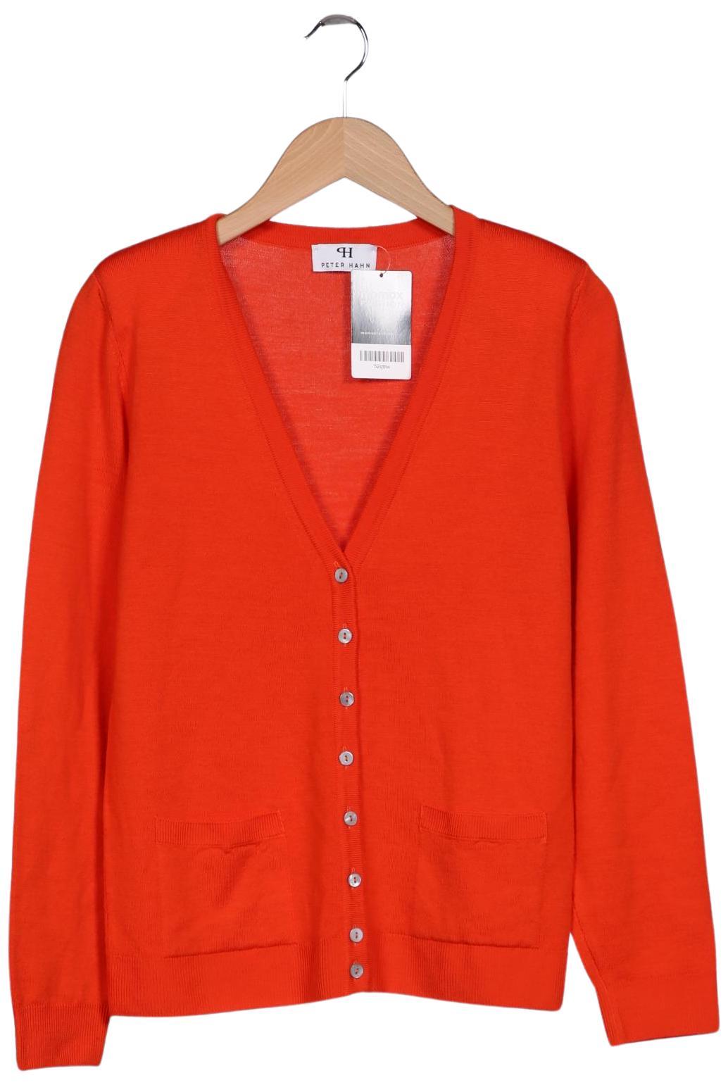 

Peter Hahn Damen Strickjacke, orange, Gr. 40